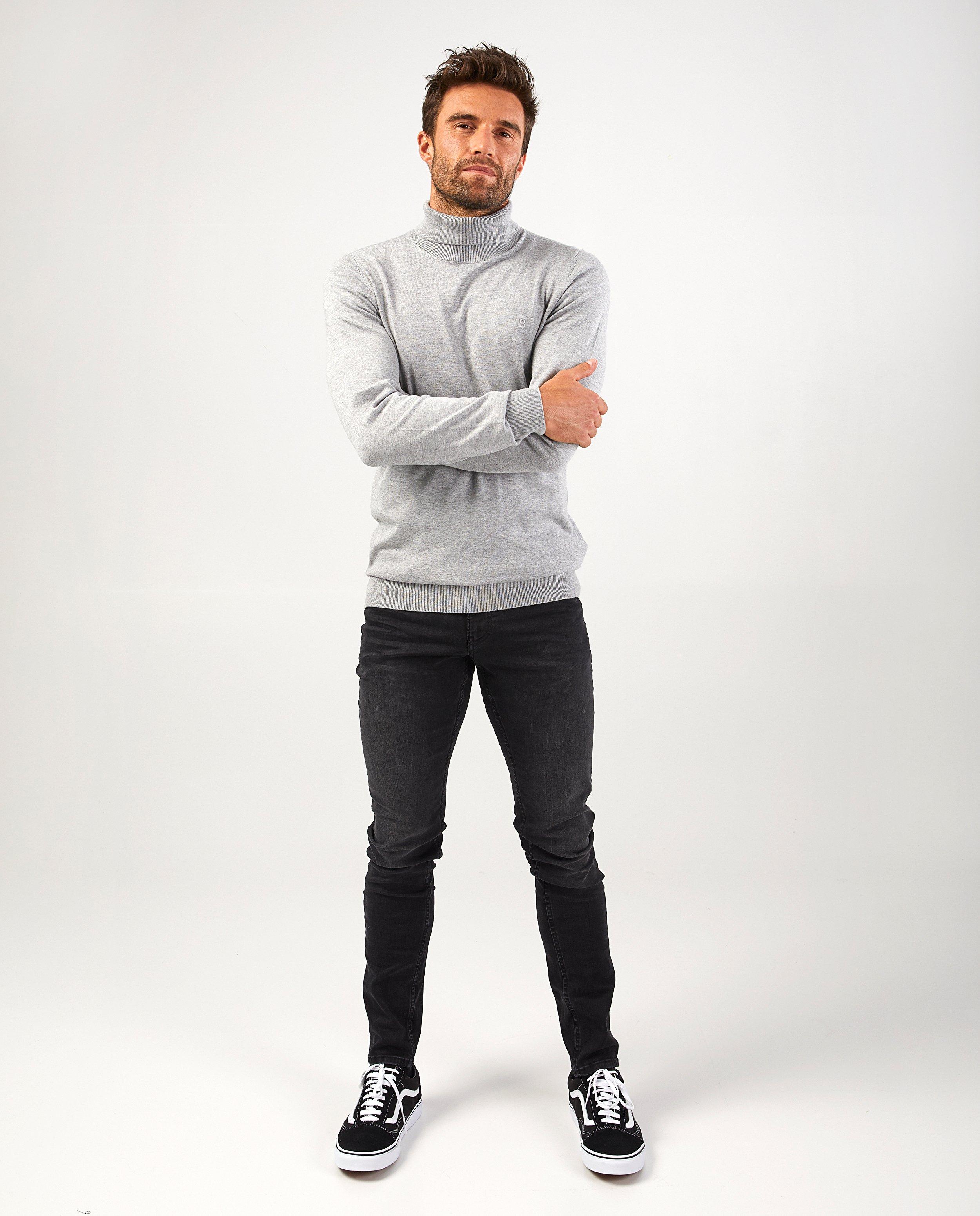 Pull gris clair Hampton Bays - en fin tricot - Hampton Bays