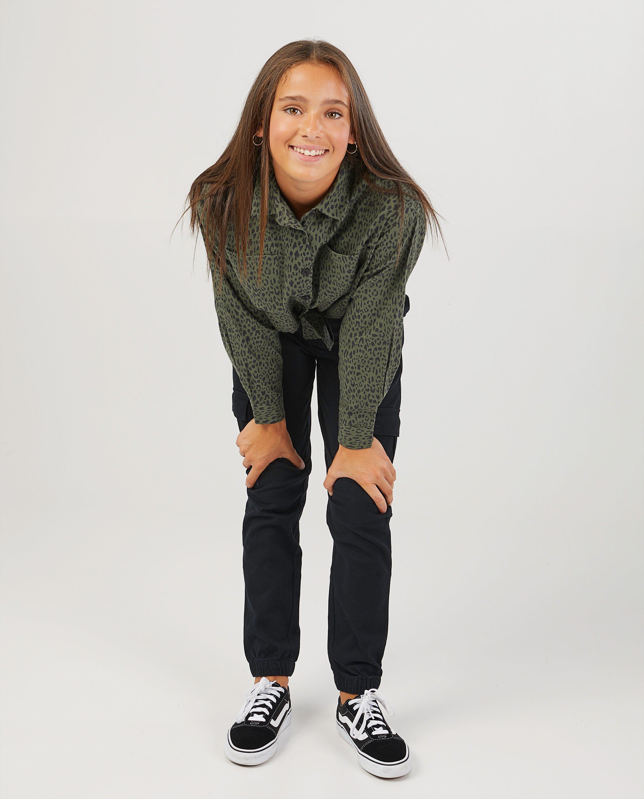 Groen hemd met print - allover - Groggy