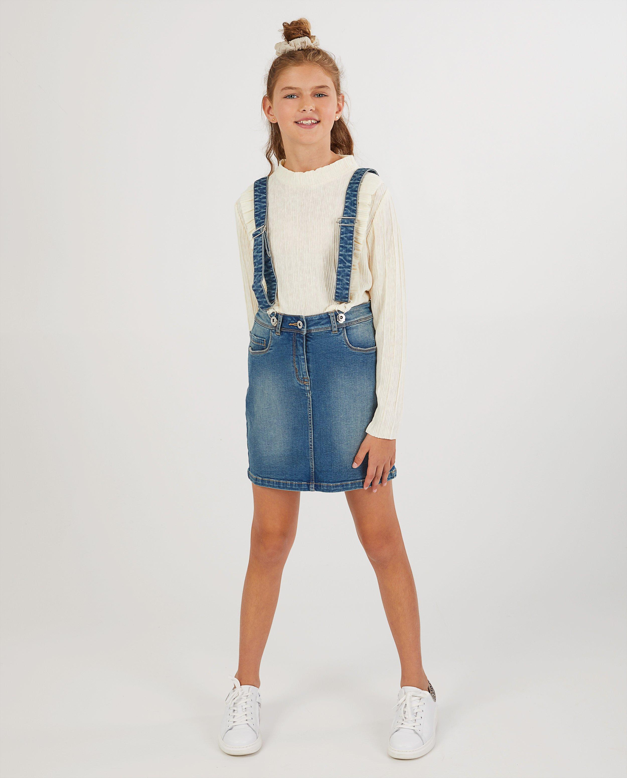Witte longsleeve met ruches - Ribbels - Fish & Chips