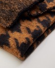 Breigoed - Bruine sjaal met print Pieces
