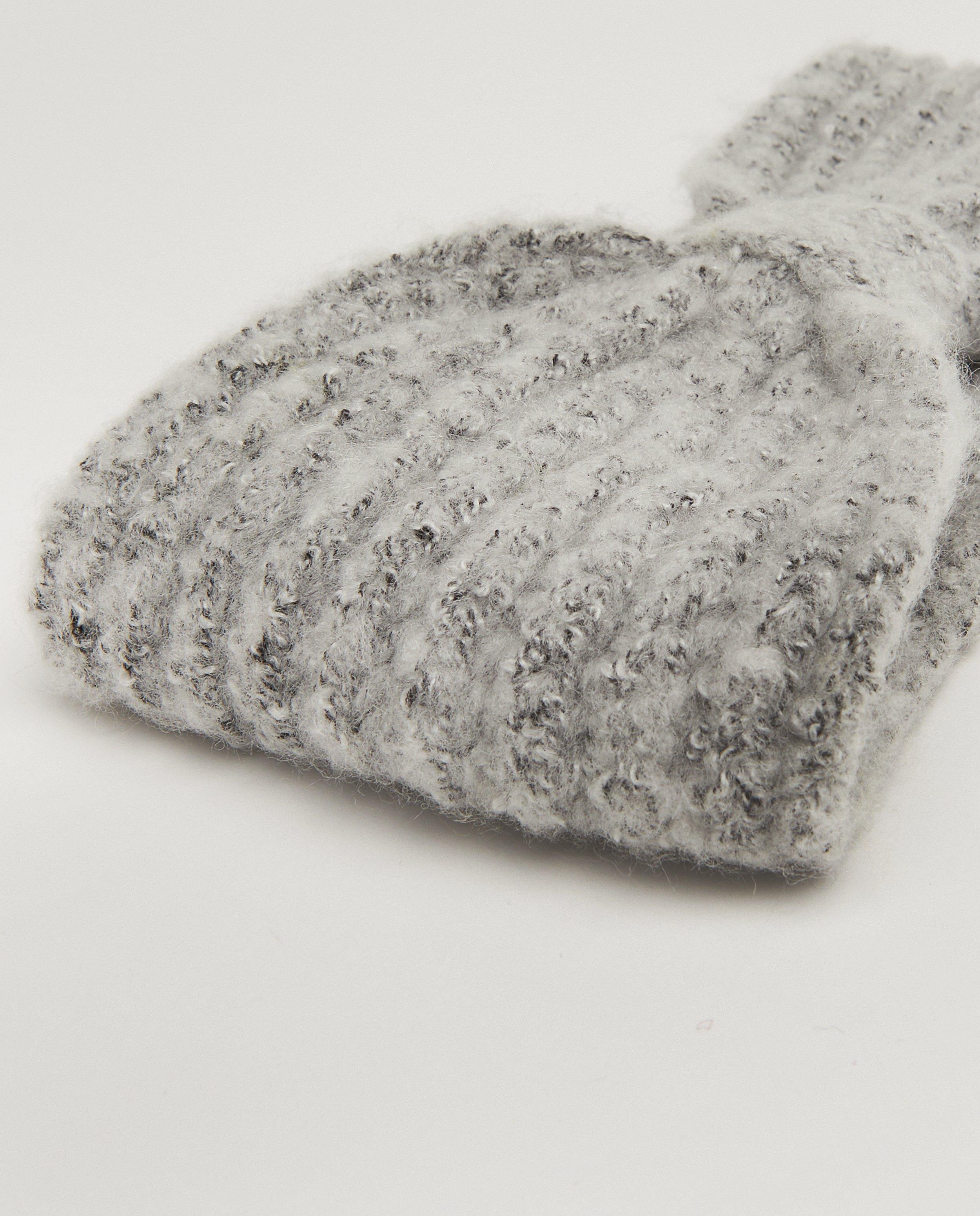 Bonneterie - Bandeau gris avec nœud Pieces
