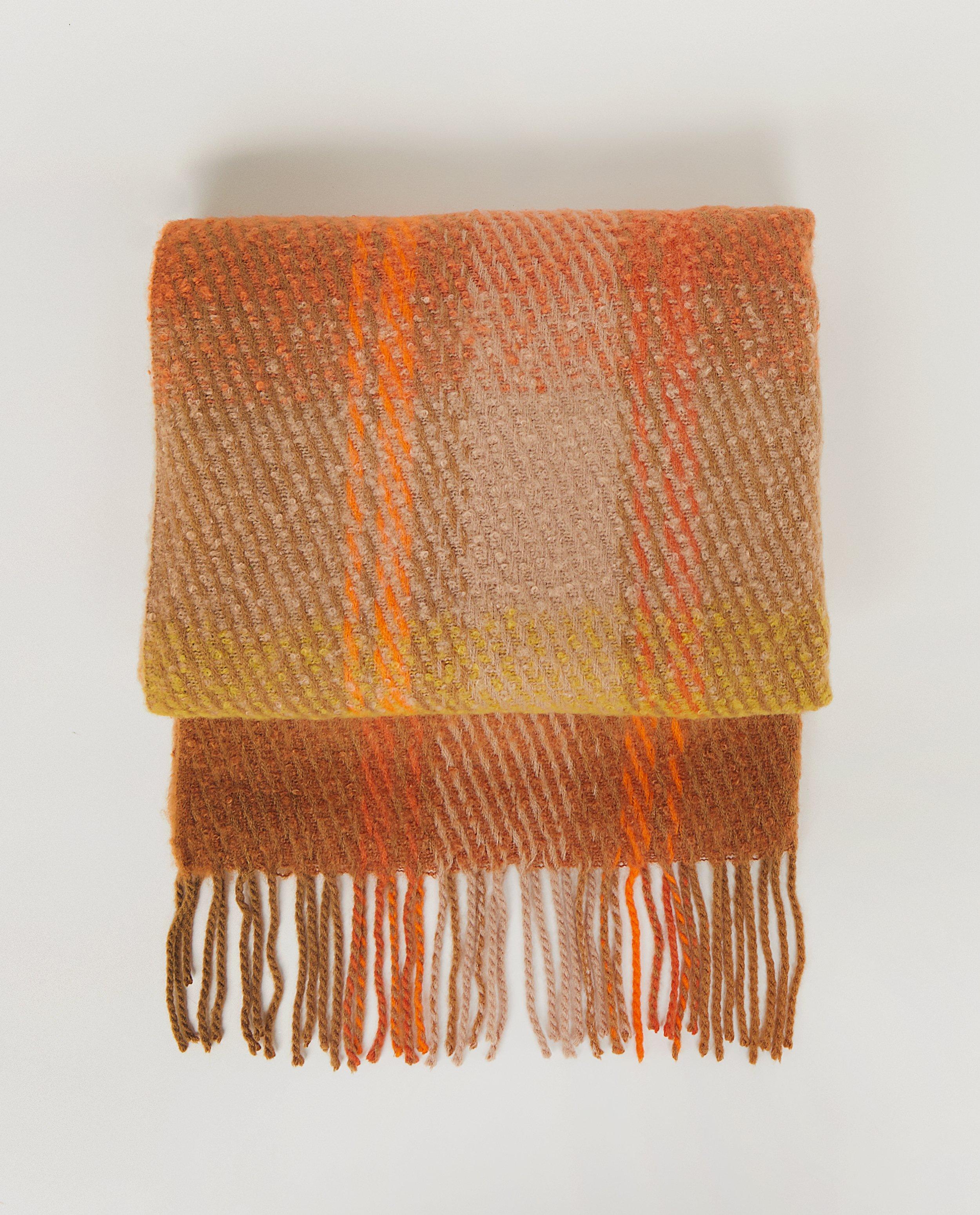 Écharpe brun orangé Pieces - toucher doux - Pieces