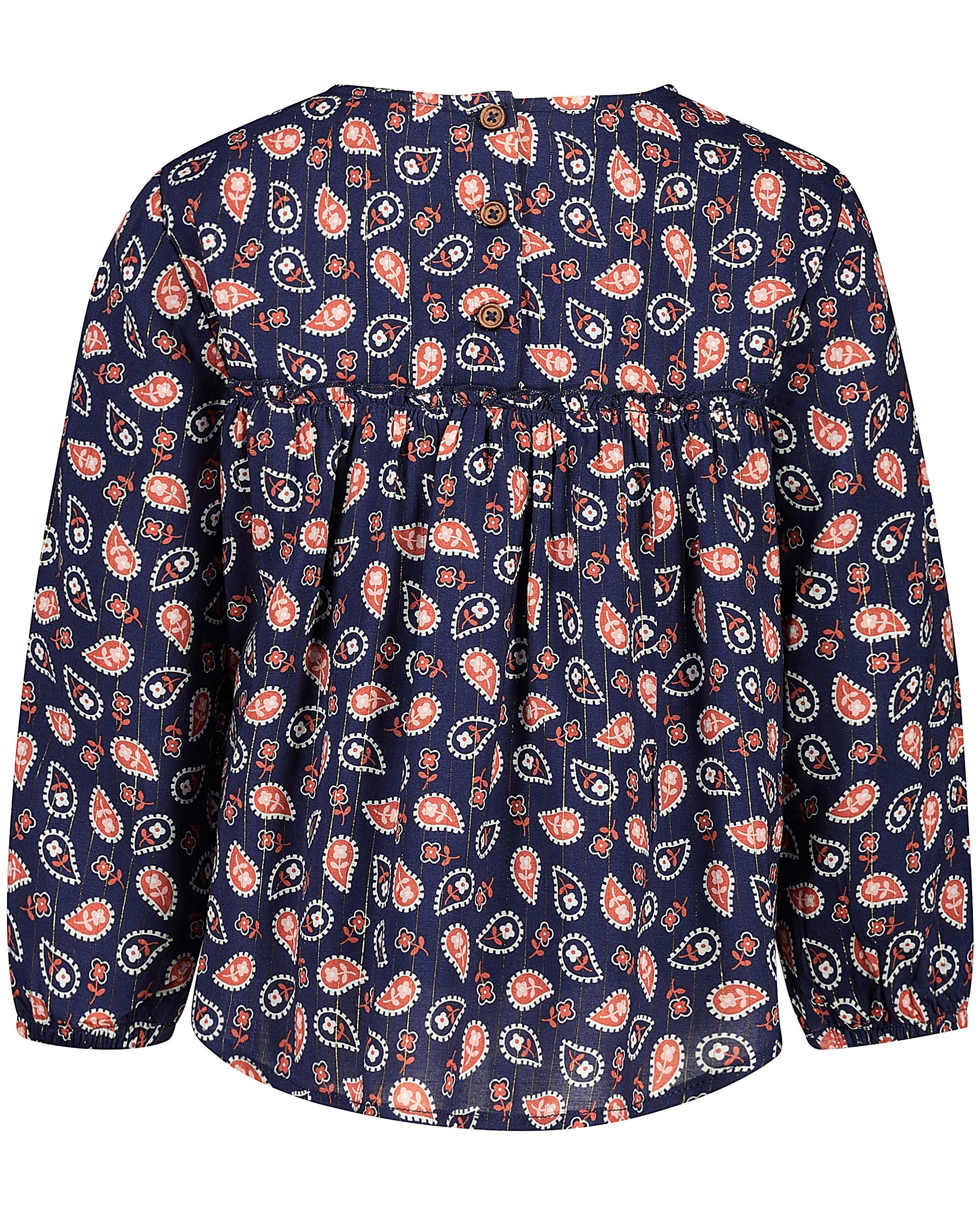 Blauwe blouse met paisleymotief - Product Detail - blauw - afbeelding nummer 4