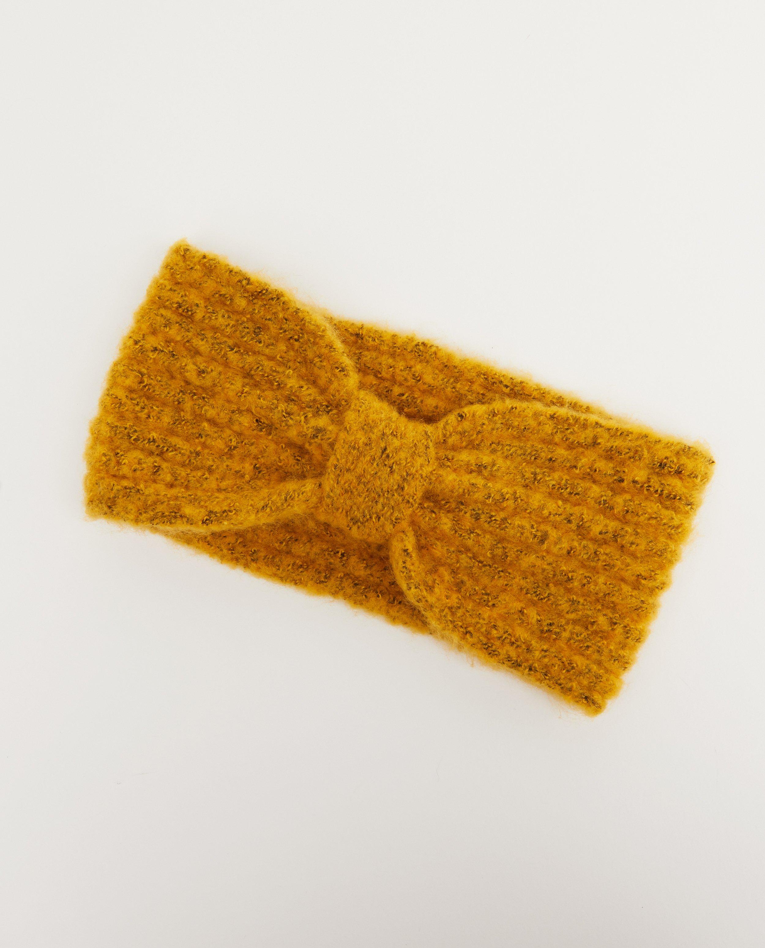 Bandeau jaune avec un bouton Pieces - en polyester recyclé - Pieces
