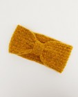 Gele hoofdband met knoop Pieces - gerecycleerd polyester - Pieces
