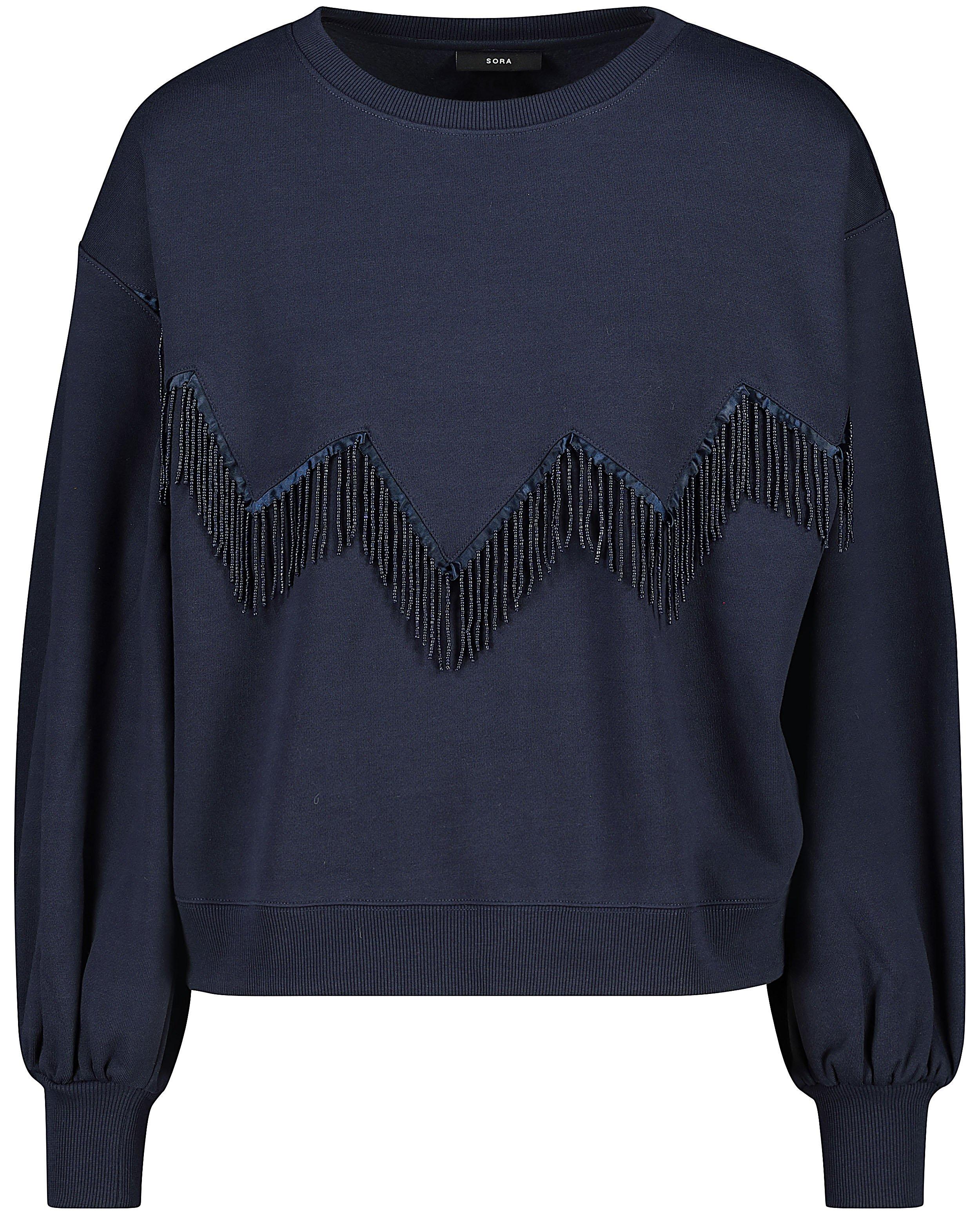 Blauwe trui met kraaltjes Sora - Product Detail - donkerblauw - afbeelding nummer 1