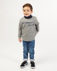 Grijze sweater met print BESTies - opschrift - Besties