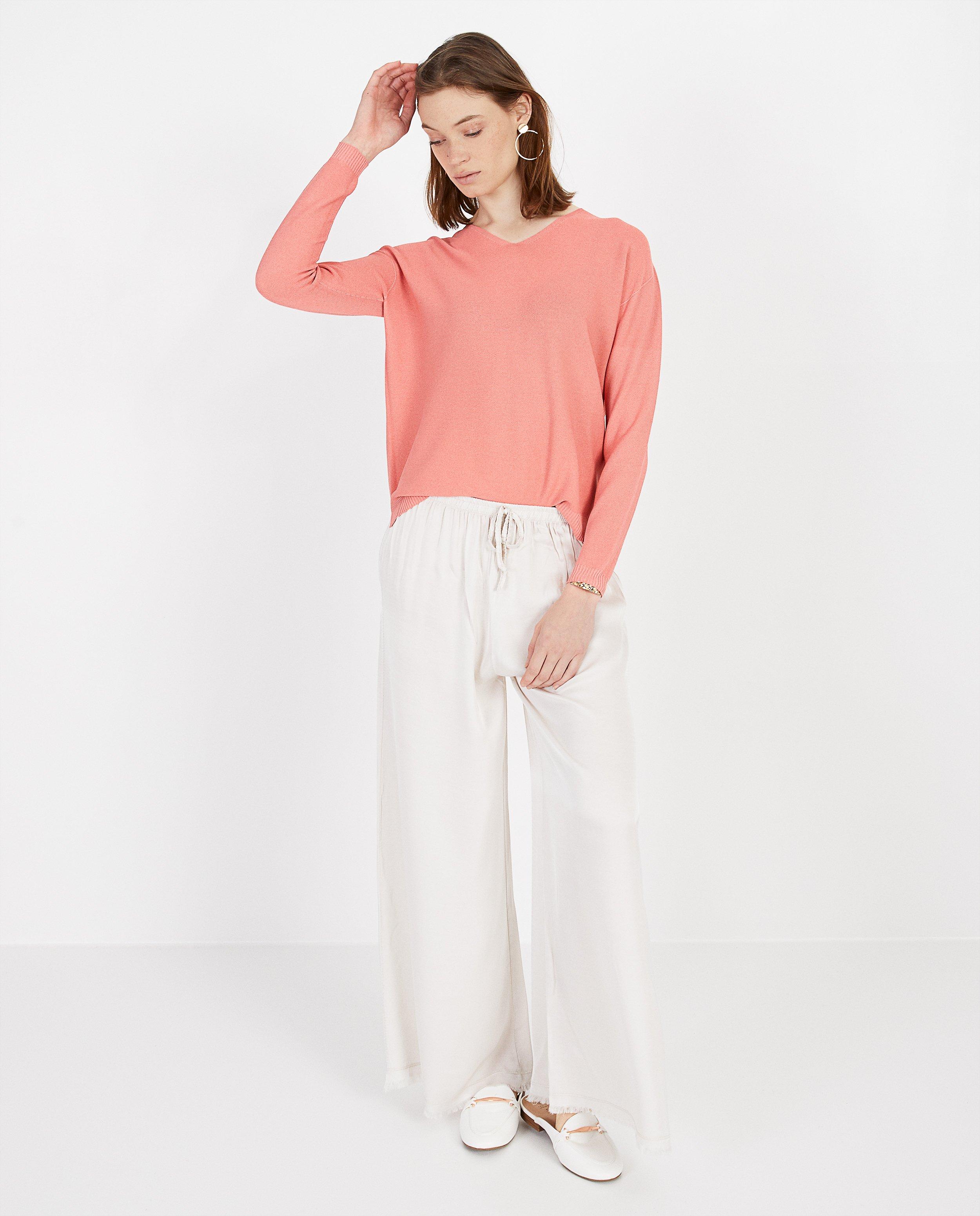 Pull rose - fin tricot - Paris