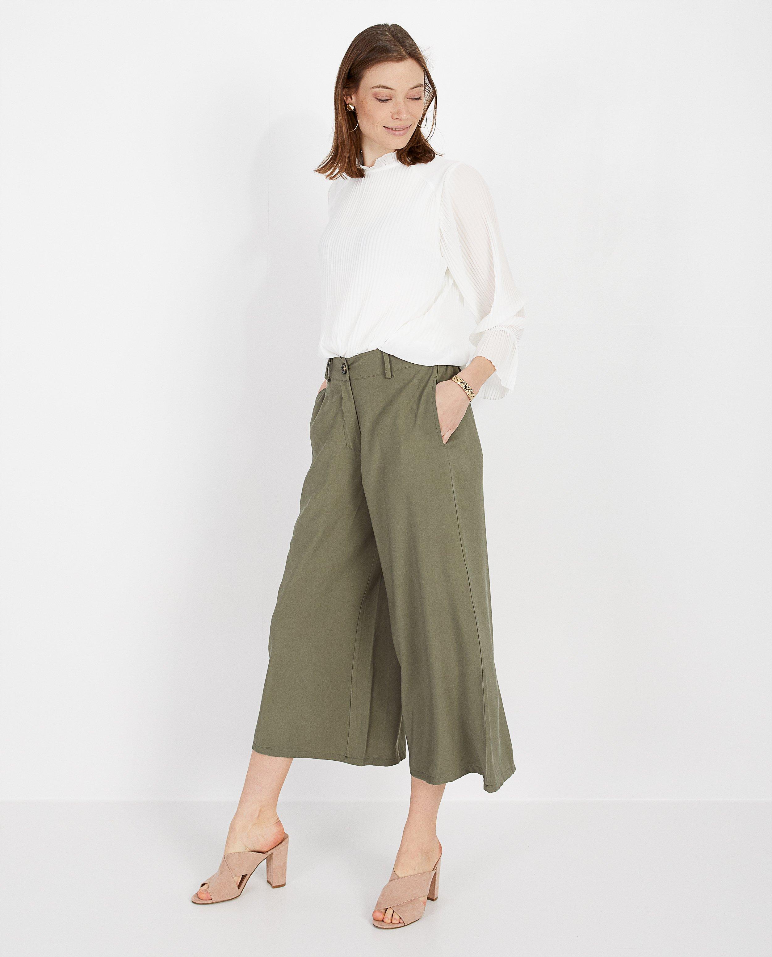 Groene culotte - Product Detail - khaki - afbeelding nummer 1