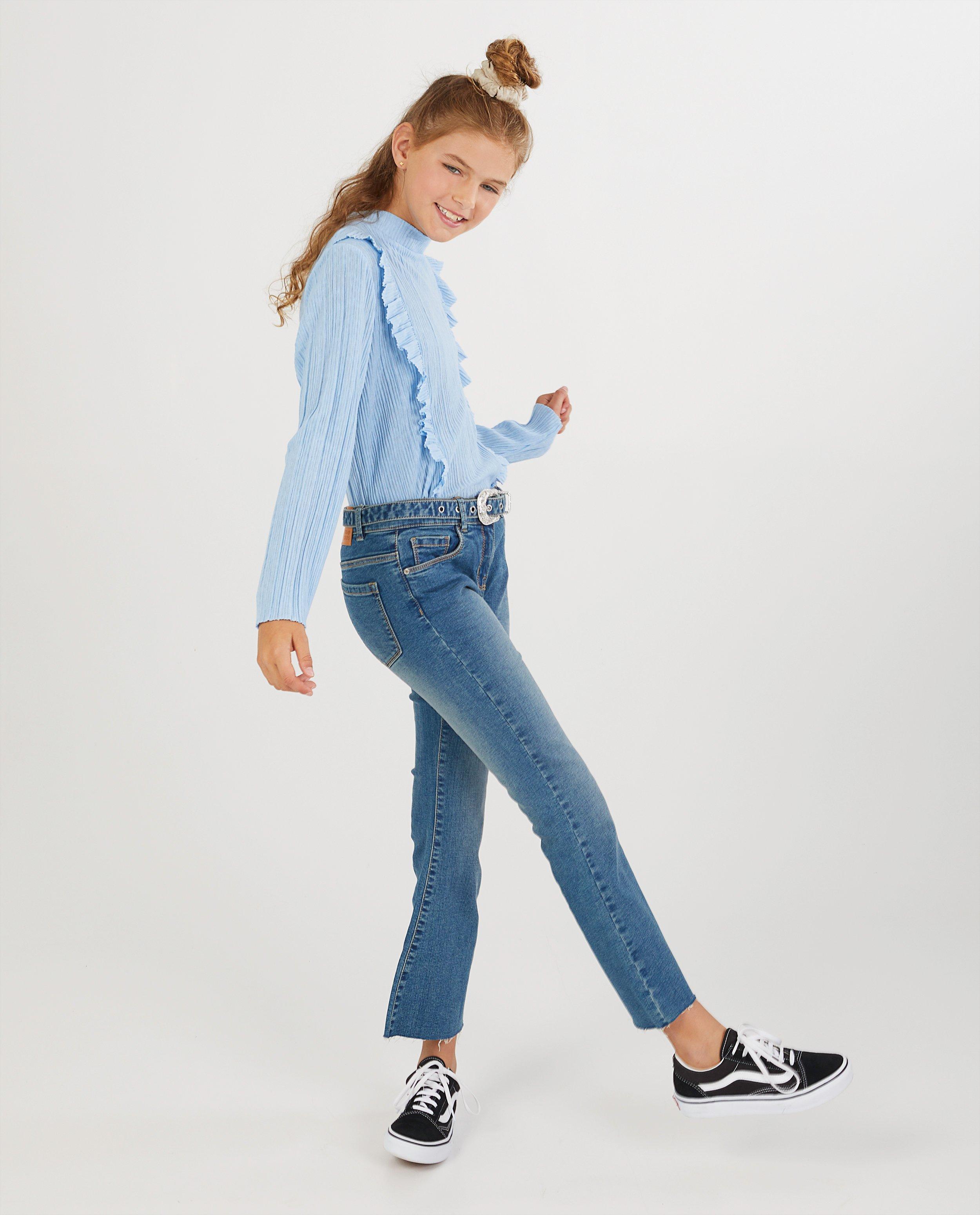 Jeans bootcut bleu - effet délavé - Fish & Chips