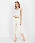 Pantalon blanc baggy - avec ceinture - Paris