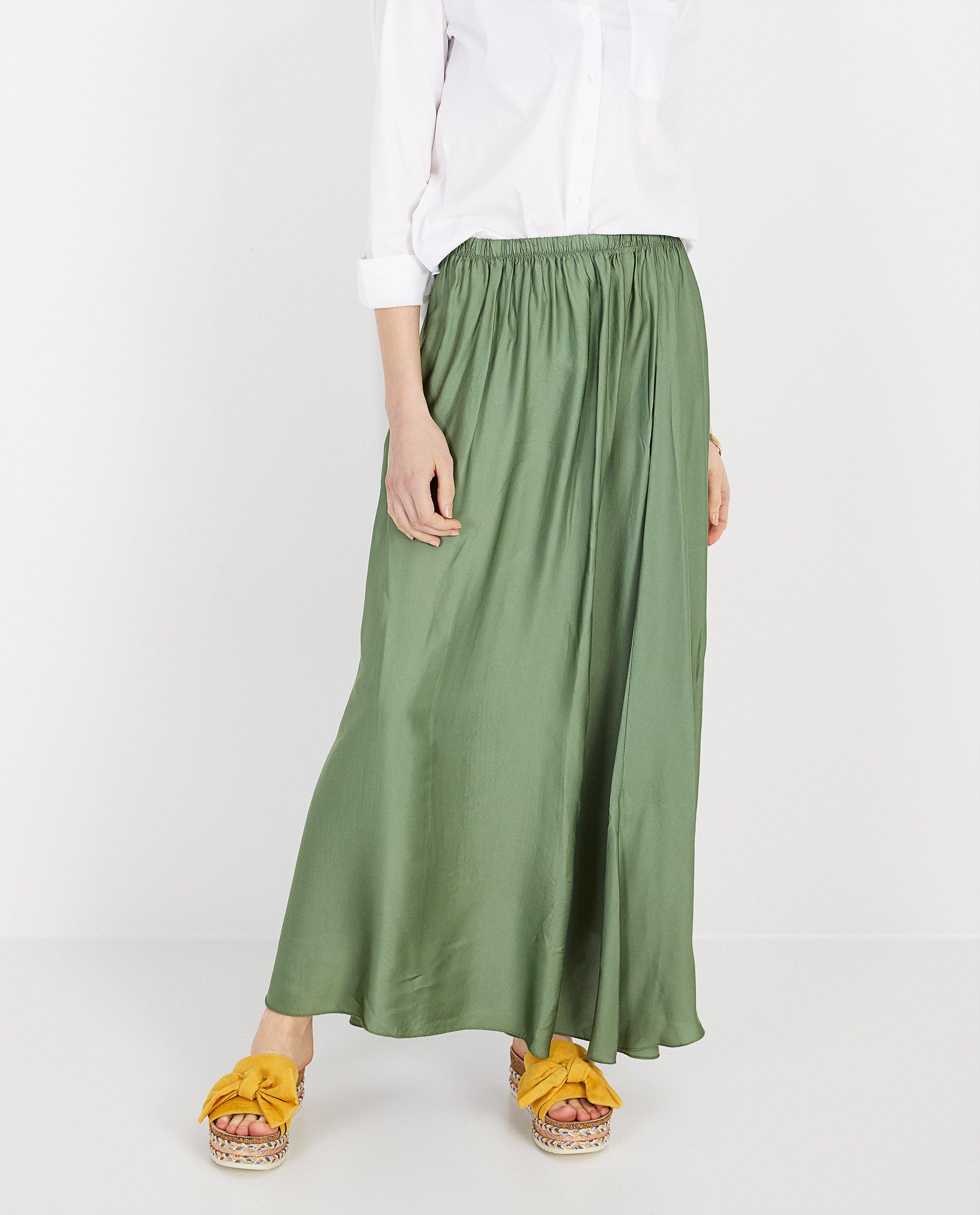 Groene rok satijnachtige feel Paris JBC Belgie Belgie