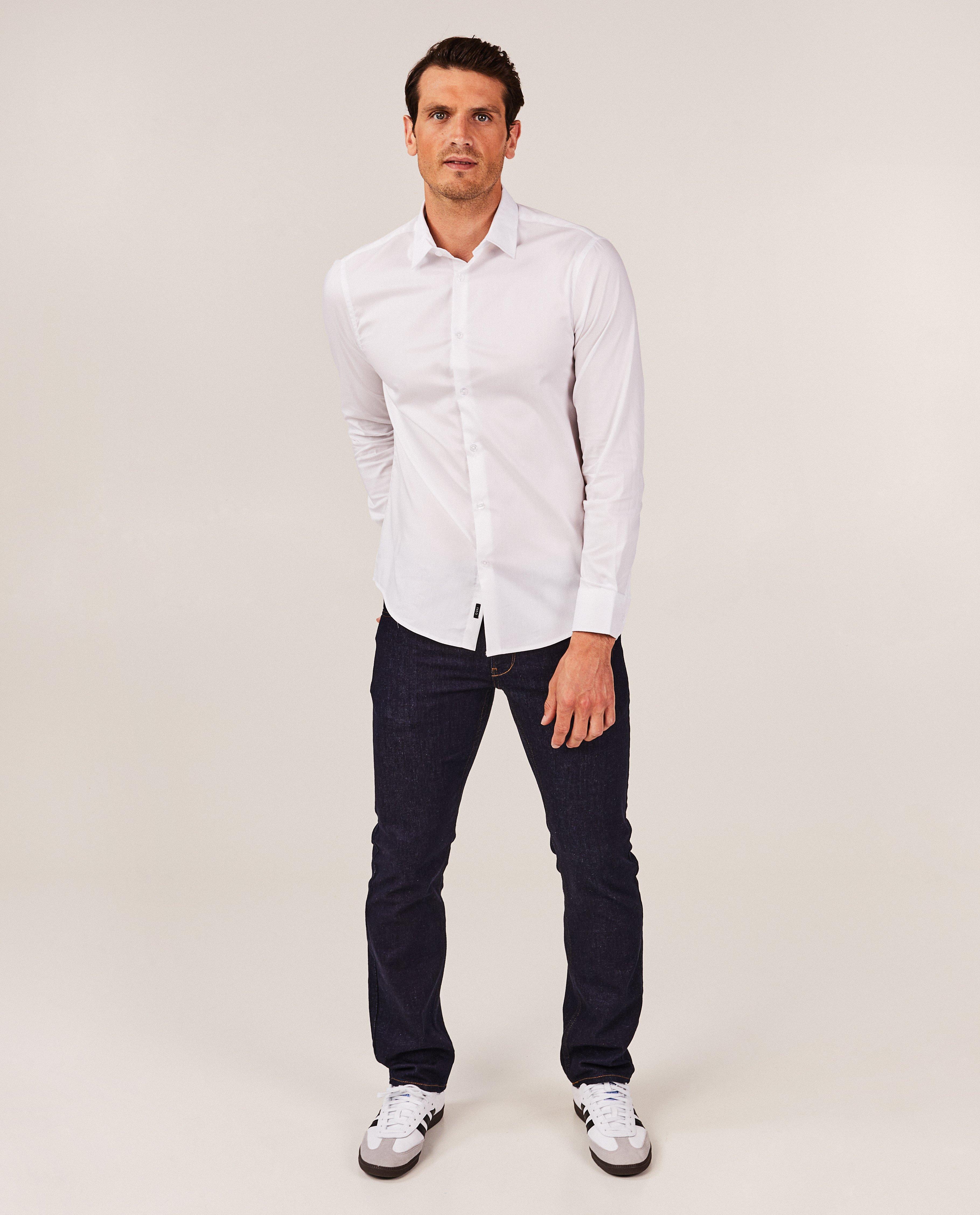 Chemise bleu foncé - stretch - Iveo