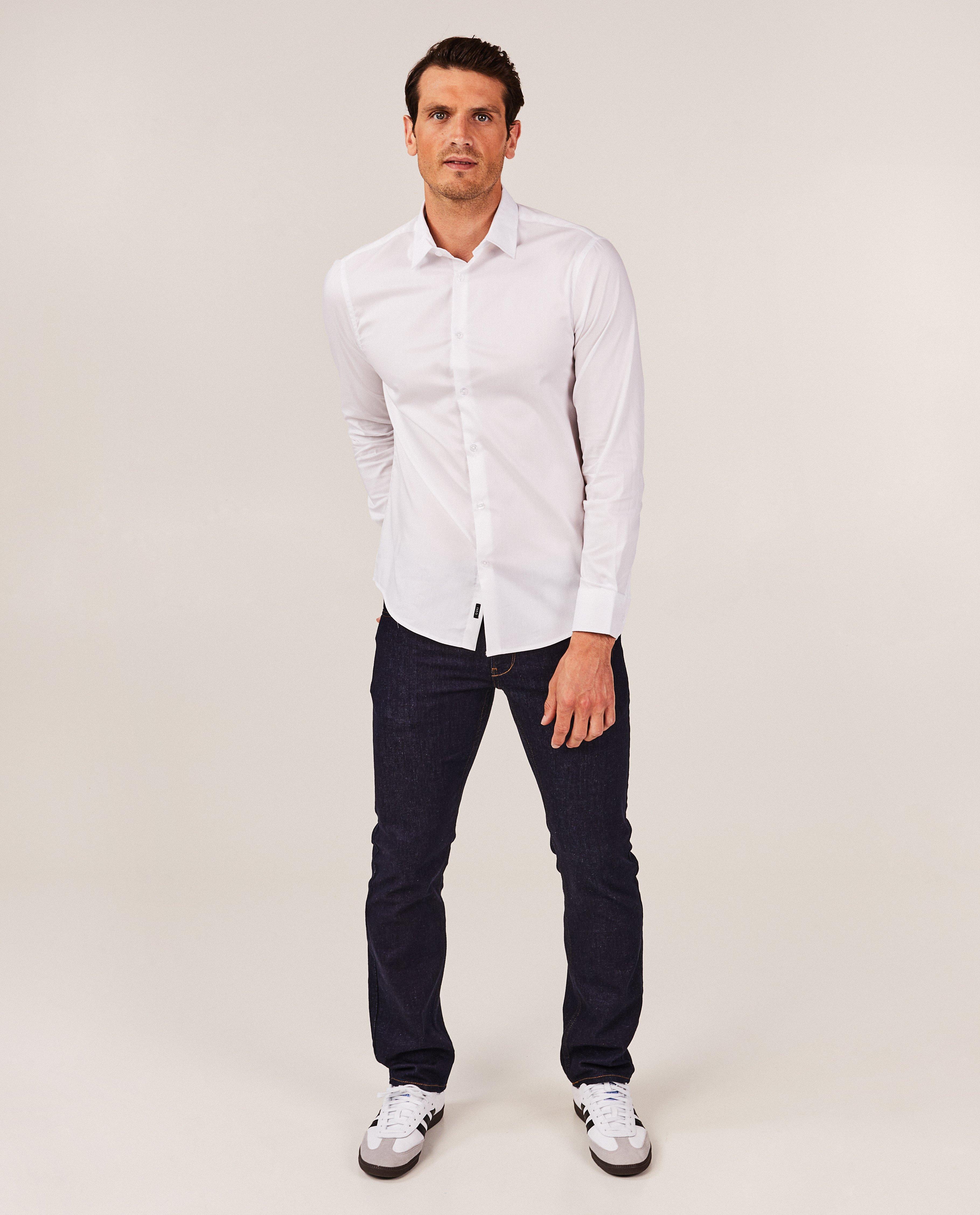Chemise noire - stretch - Iveo