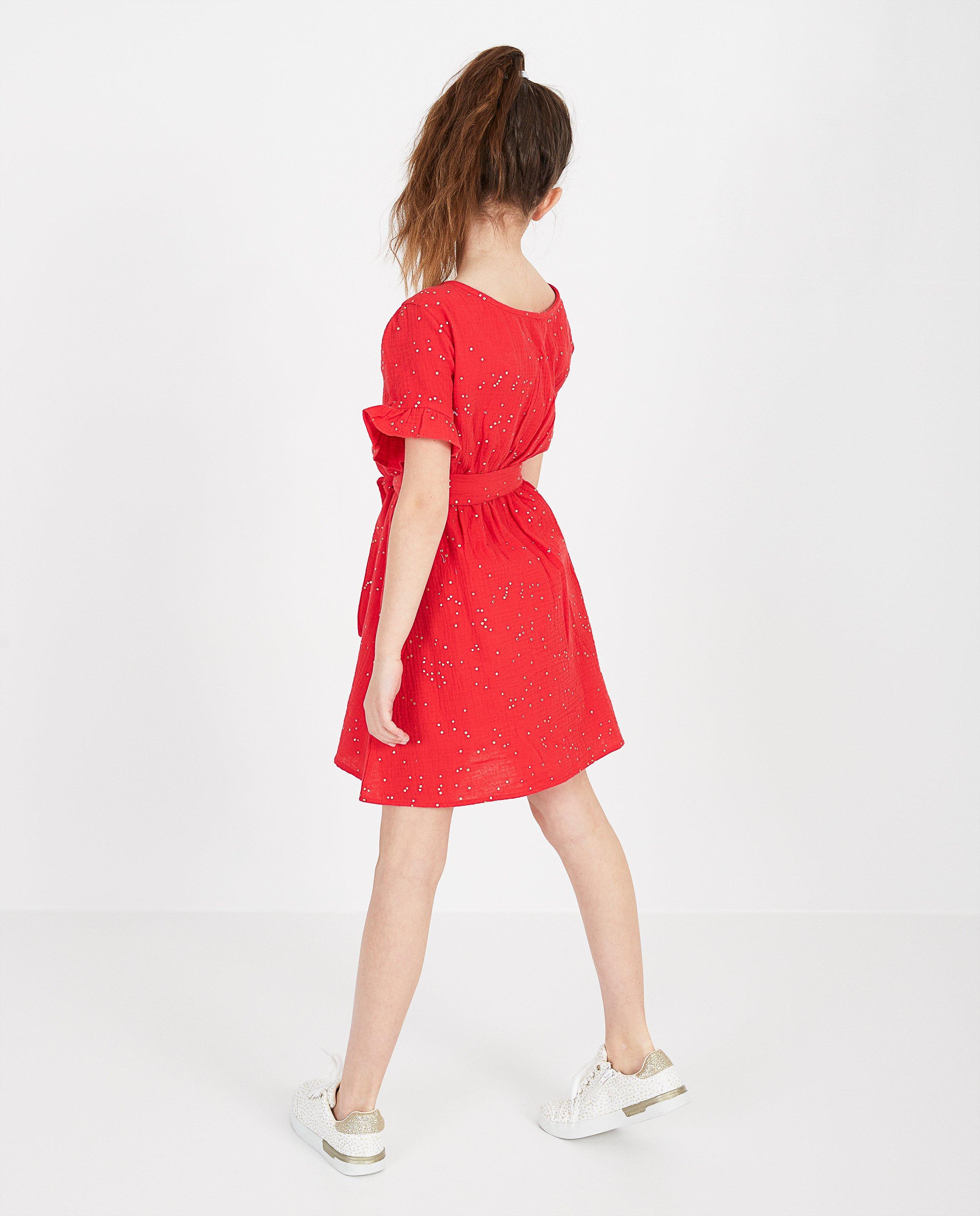 Rode jurk met stippen - Product Detail - rood - afbeelding nummer 3