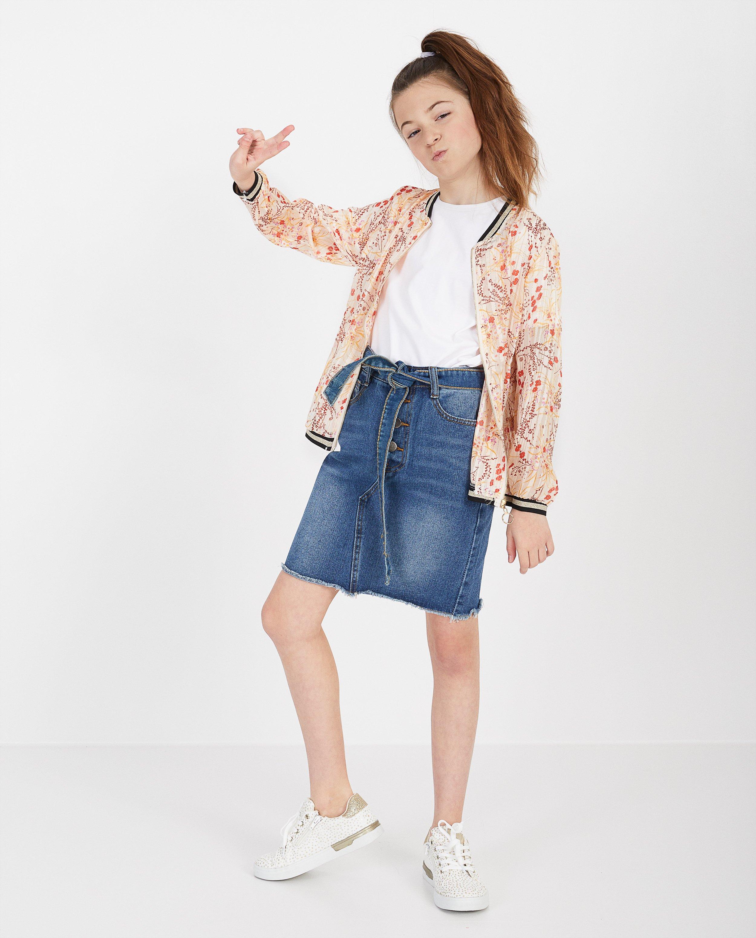 Beige vestje met print - en metaaldraad - Paris