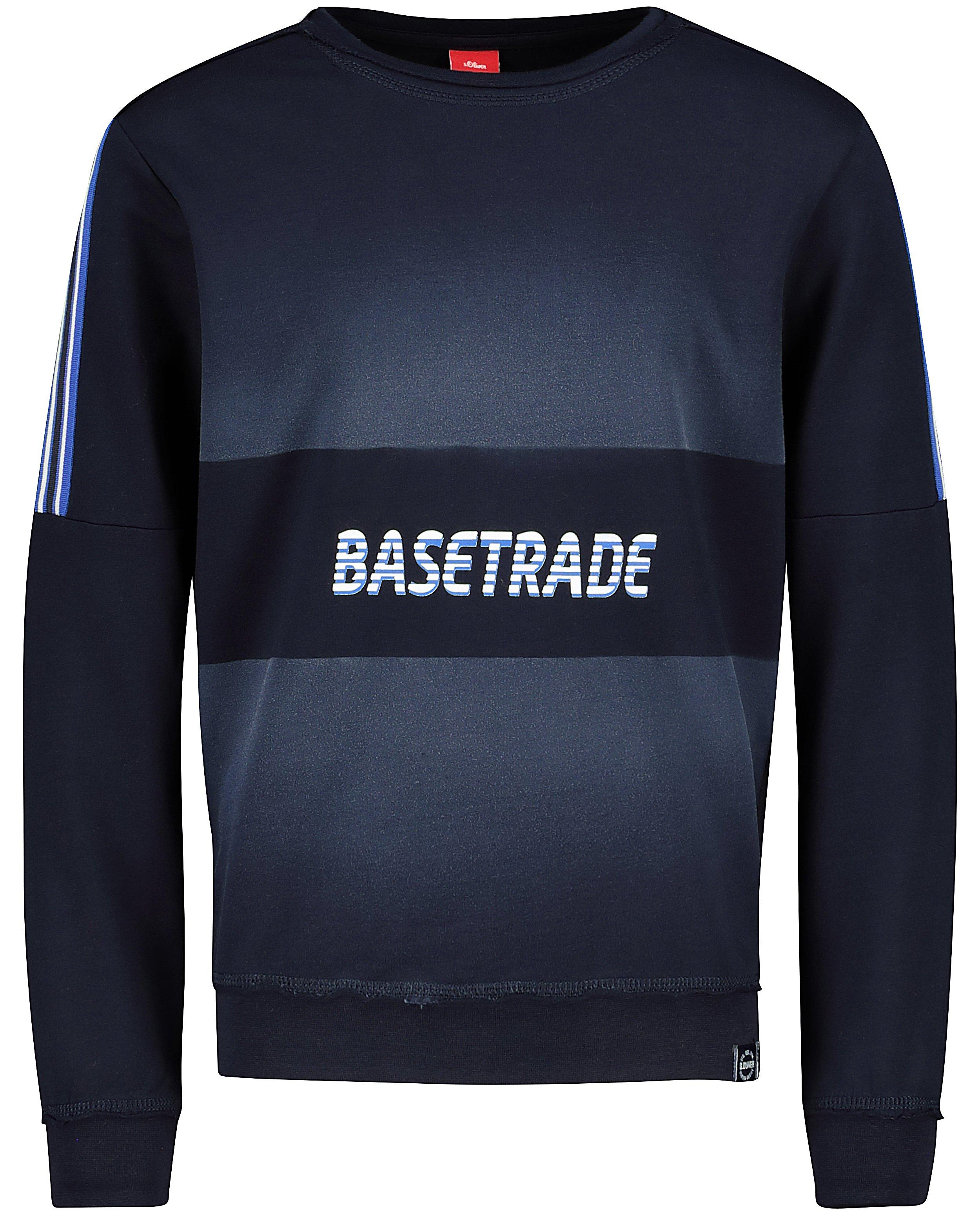 Pull bleu imprimé s.Oliver - et bandes - S. Oliver