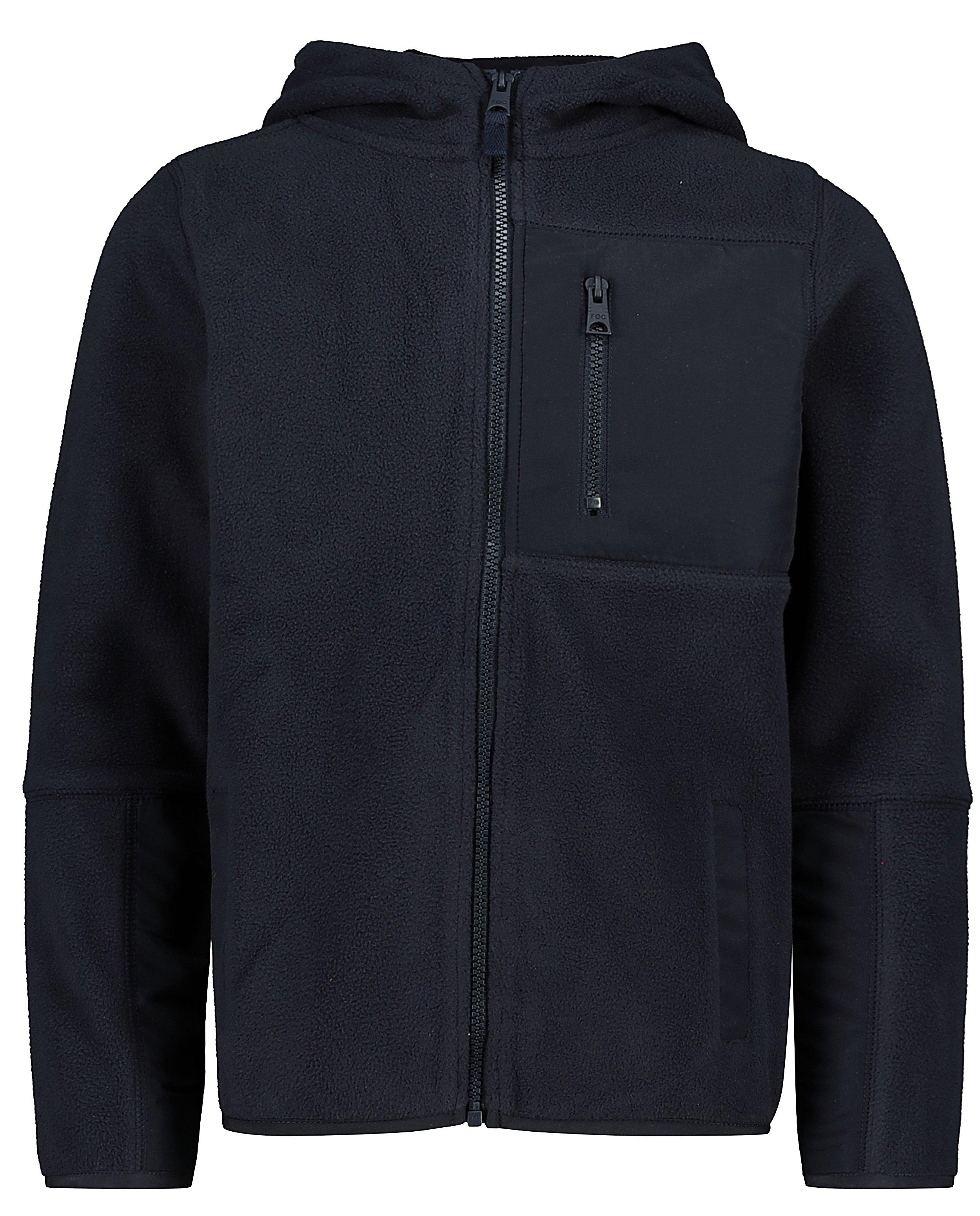 Veste en polaire bleu foncé avec capuche Fish Chips JBC