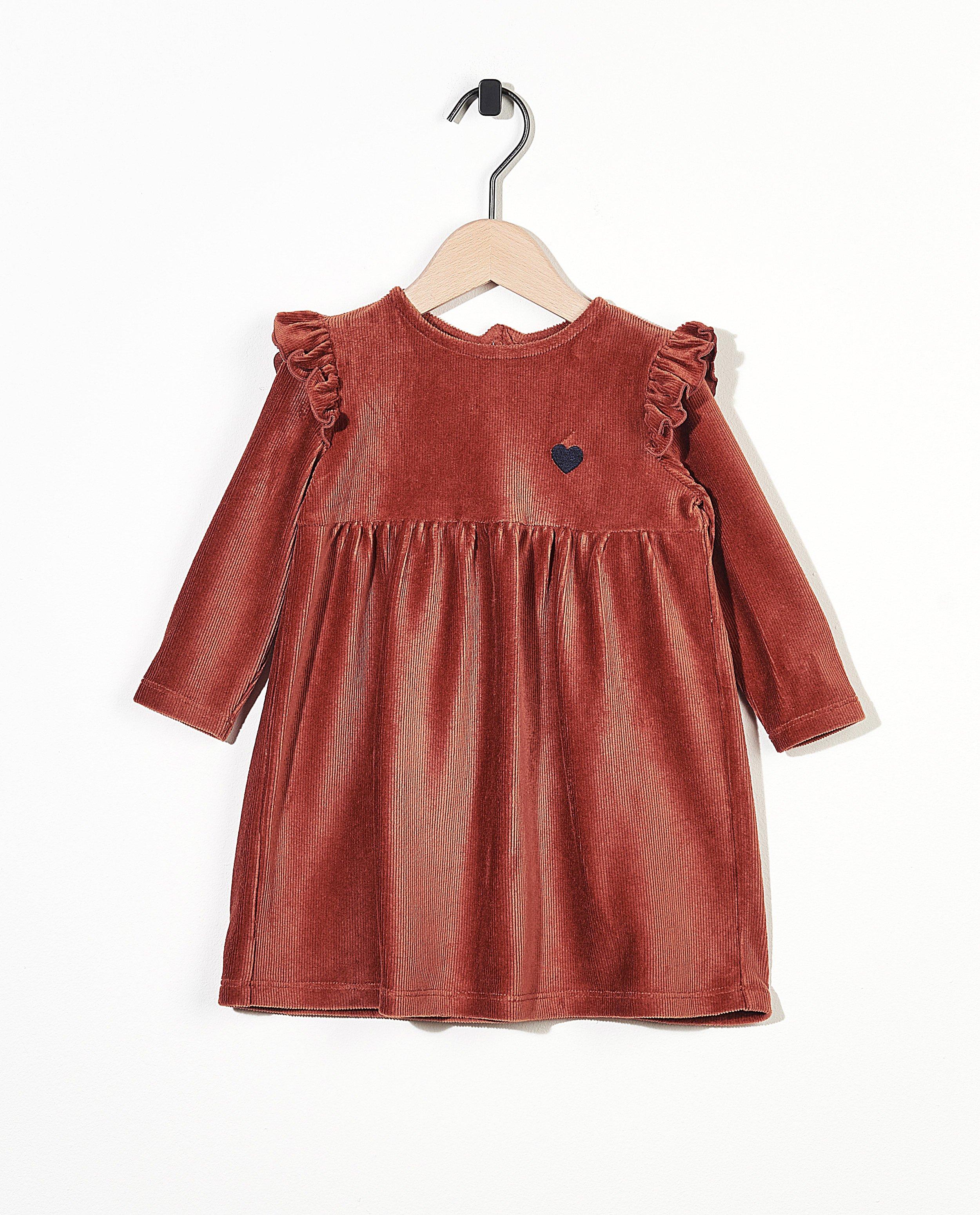 Robe rouille BESTies - en velours côtelé - Besties