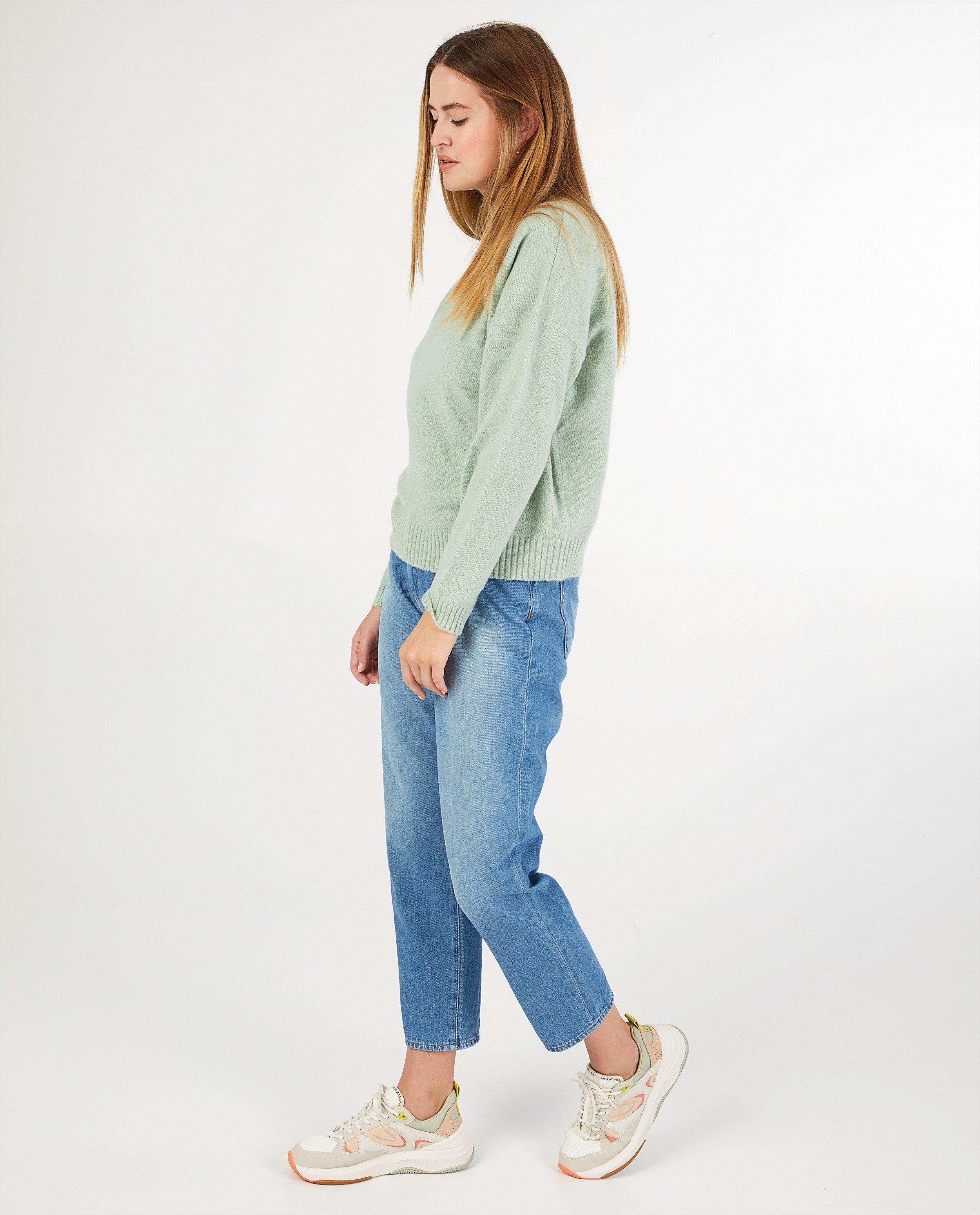 Pull vert clair Sora - en fin tricot - Sora
