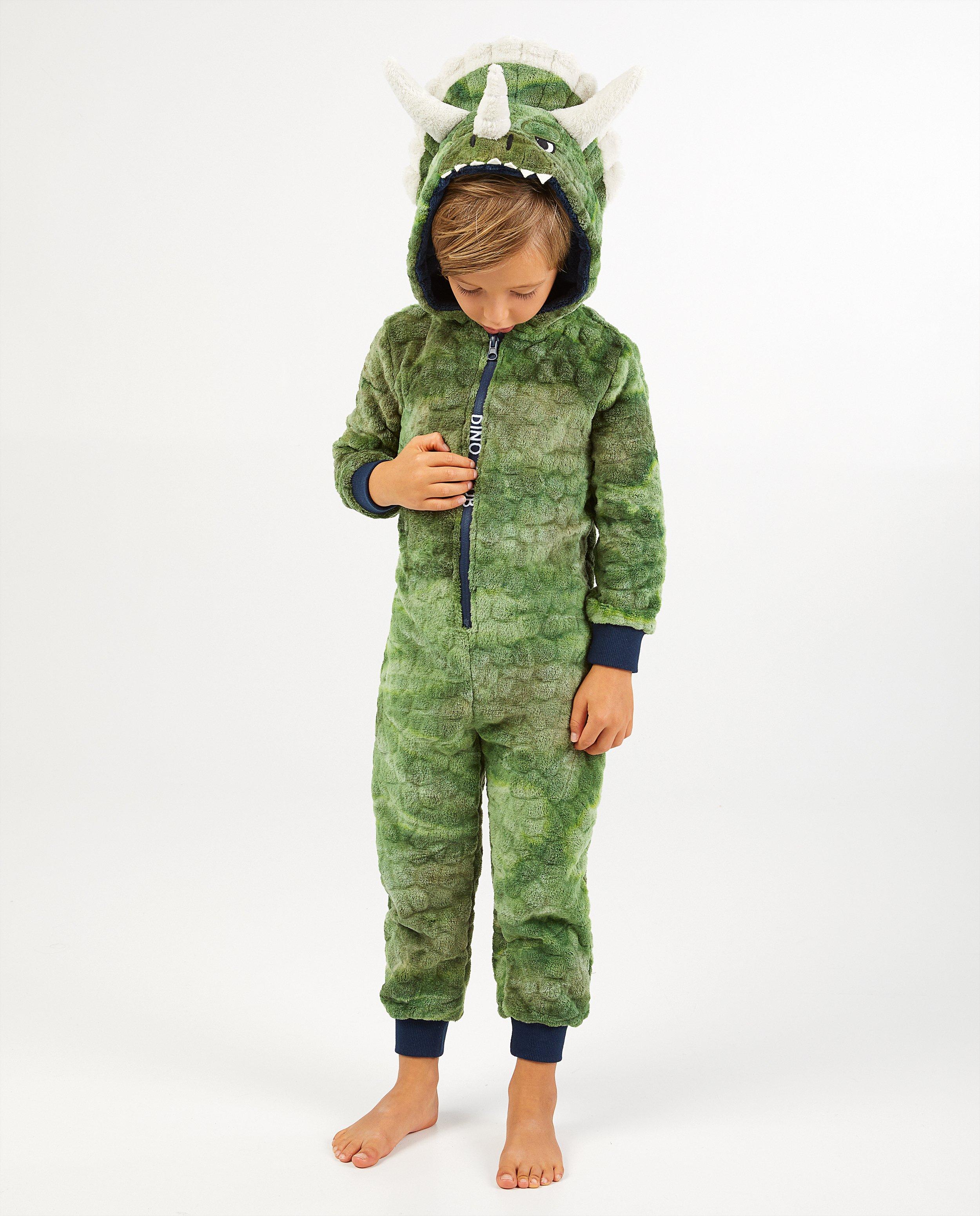 Onesie dinosaurus - met hoorns - Kidz Nation