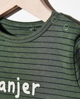 T-shirts - Groene longsleeve met print