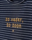 T-shirts - Donkerblauwe longsleeve met print
