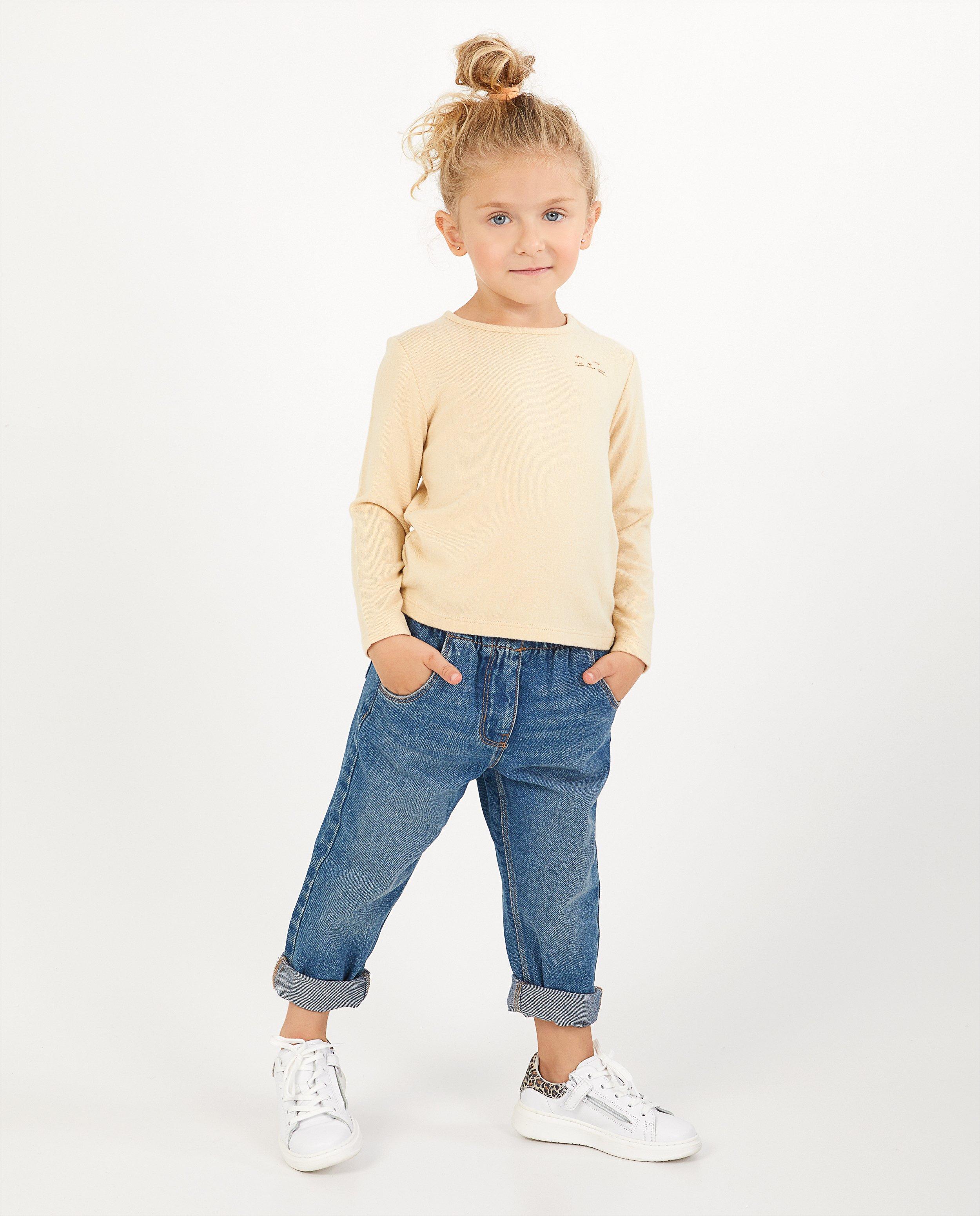 Beige longsleeve - van fijne brei - Milla Star