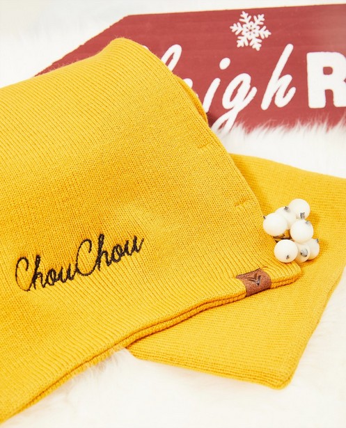Gele unisex sjaal, Studio Unique - personaliseerbaar - JBC