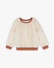 Sweaters - Ecru sweater van fake fur