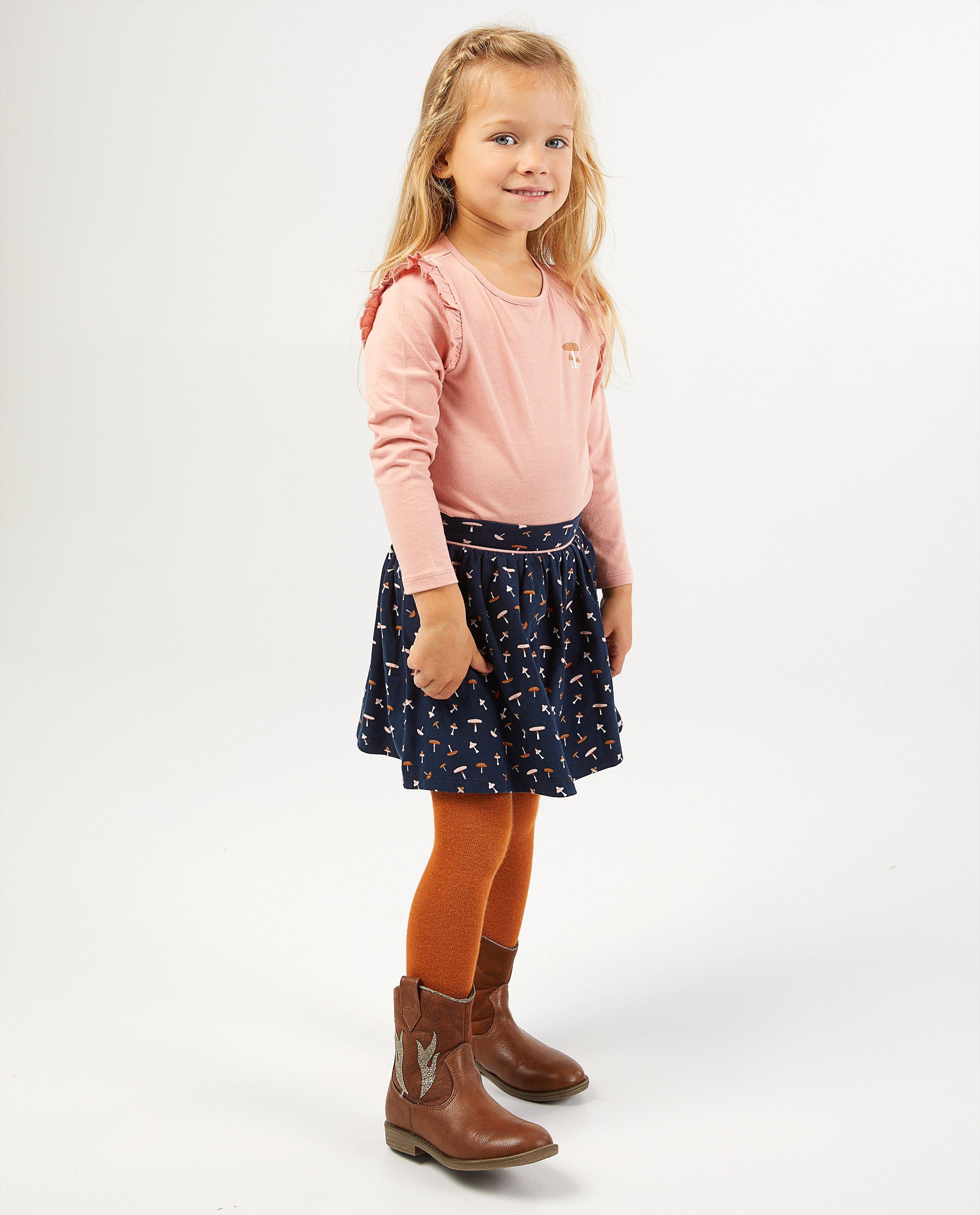 Bruin rokje met print BESTies - allover - Besties