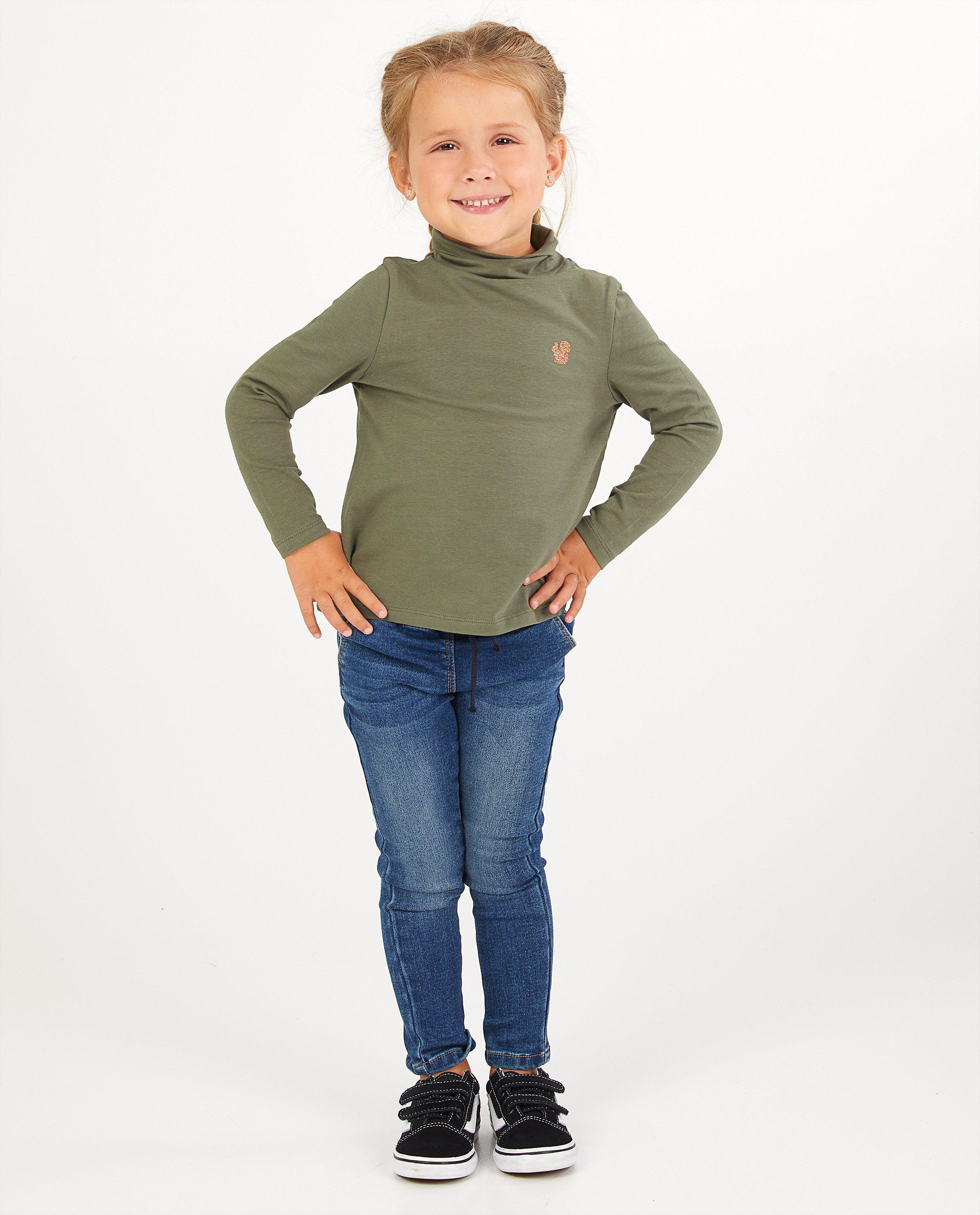 Groene souspull van biokatoen - met glitter - Milla Star