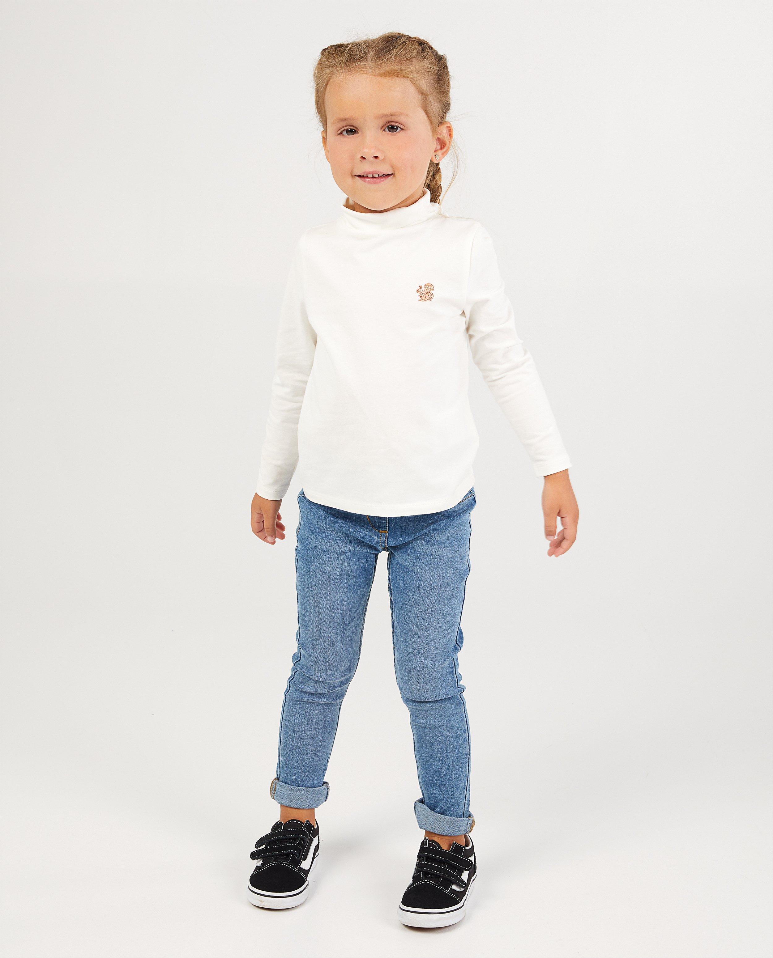 Witte souspull van biokatoen - met glitter - Milla Star