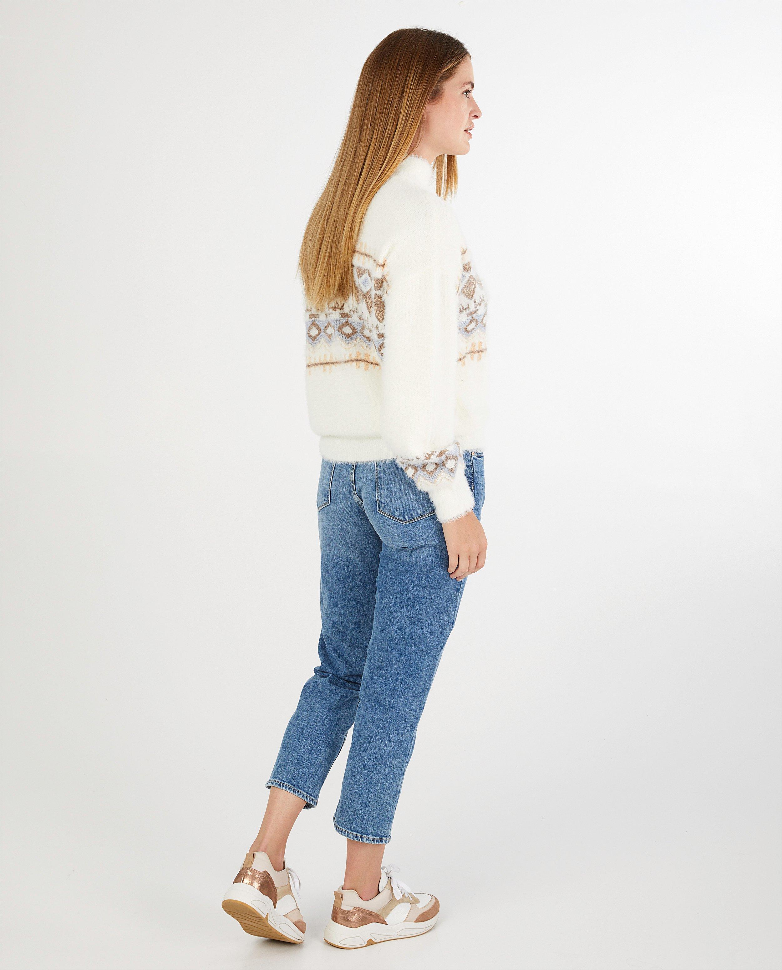 Witte trui met print Pieces - Product Detail - wit - afbeelding nummer 3