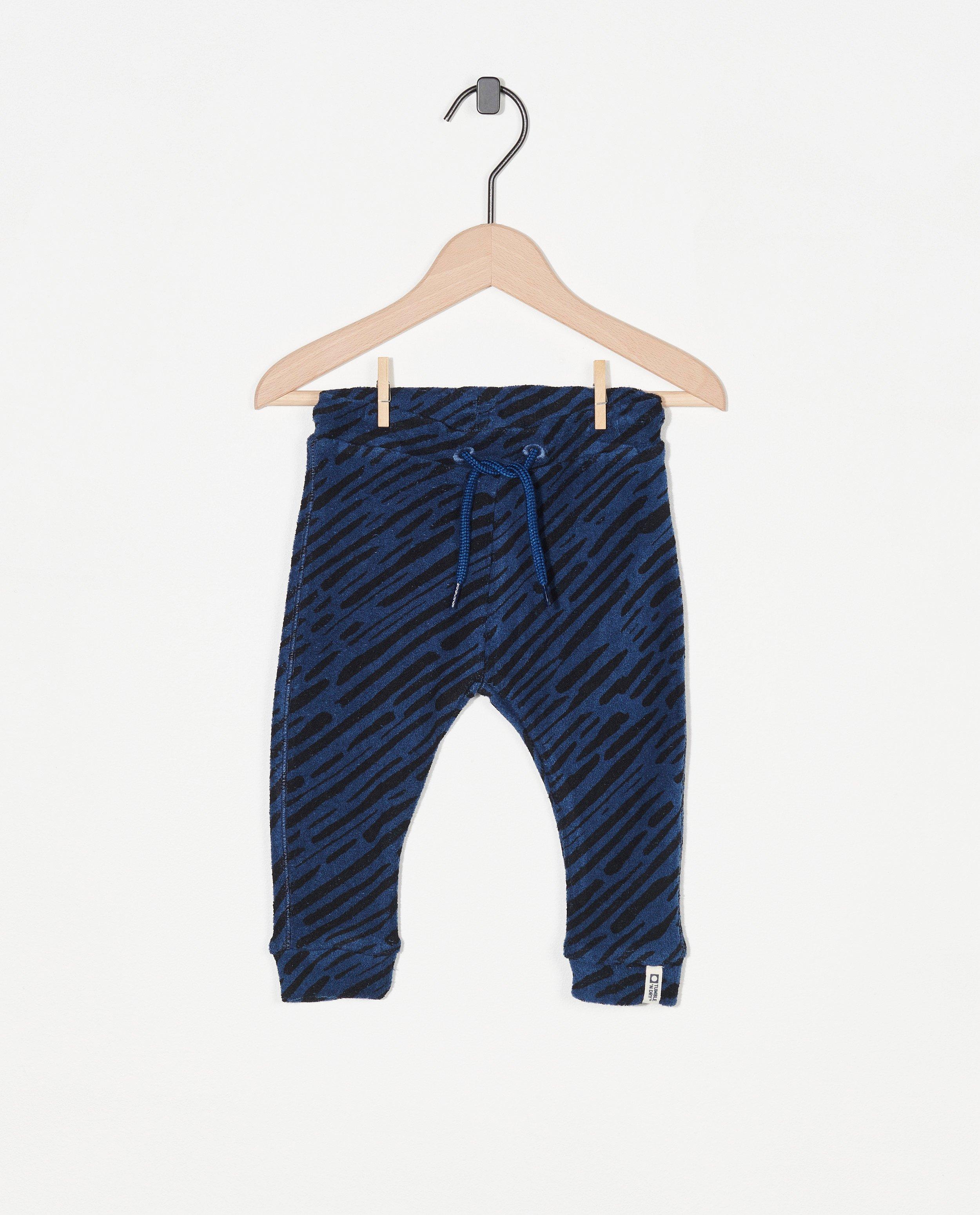 Blauw sponsen broekje Tumble n' Dry - met allover strepen - Tumble 'n Dry