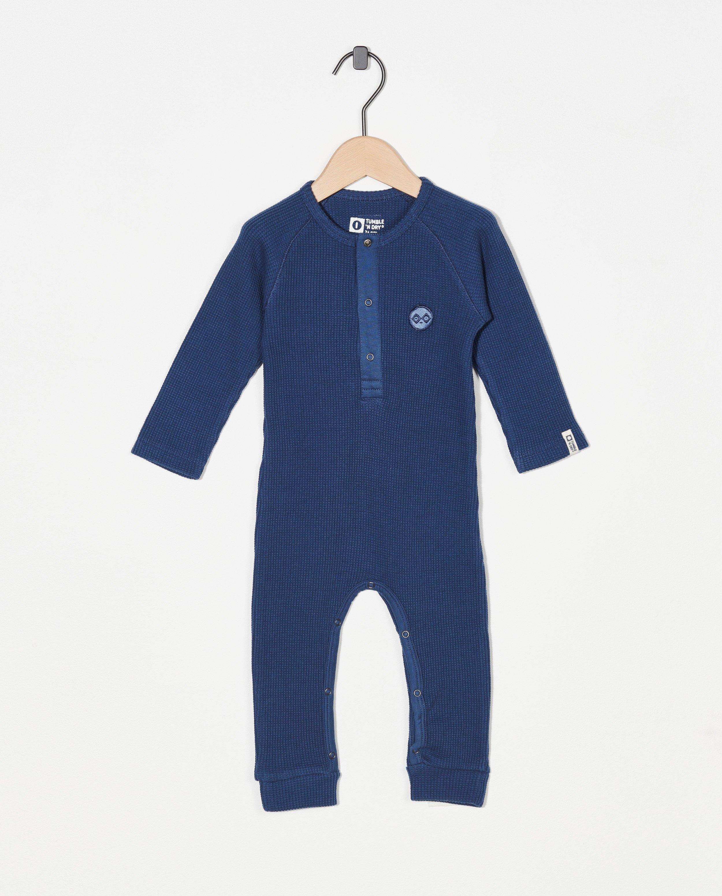 Blauw kruippakje Tumble 'n Dry - met reliëf - Tumble 'n Dry