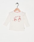 T-shirt à manches longues à imprimé Tumble 'n Dry - blanc et rose - Tumble 'n Dry