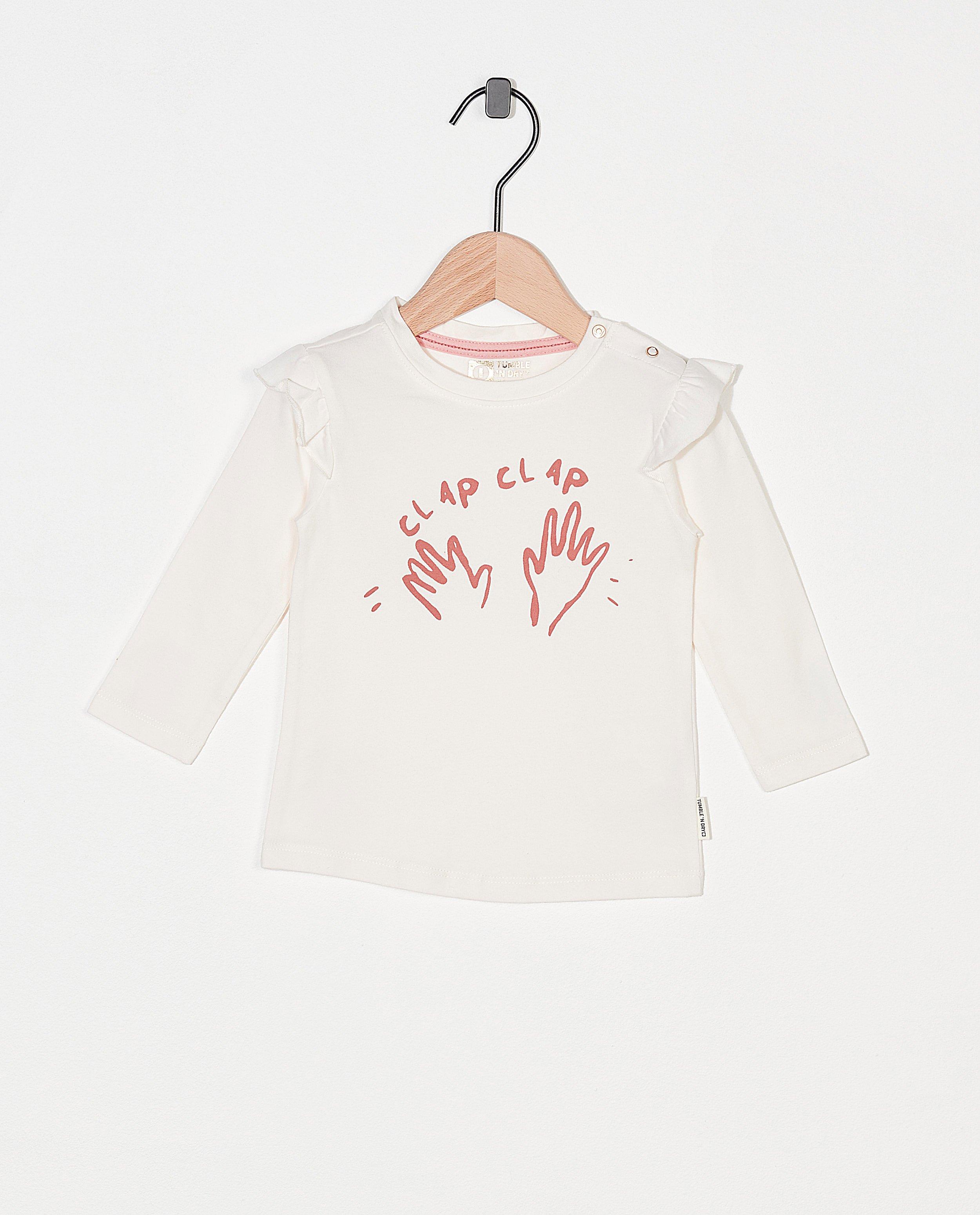 T-shirt à manches longues à imprimé Tumble 'n Dry - blanc et rose - Tumble 'n Dry