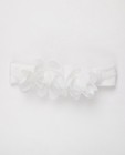 Witte haarband met bloemen - premium - Cuddles and Smiles