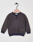 Pull en tricot bleu-ocre - fin tricot - Cuddles and Smiles