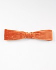Ribfluwelen haarband in oranje - allover - JBC