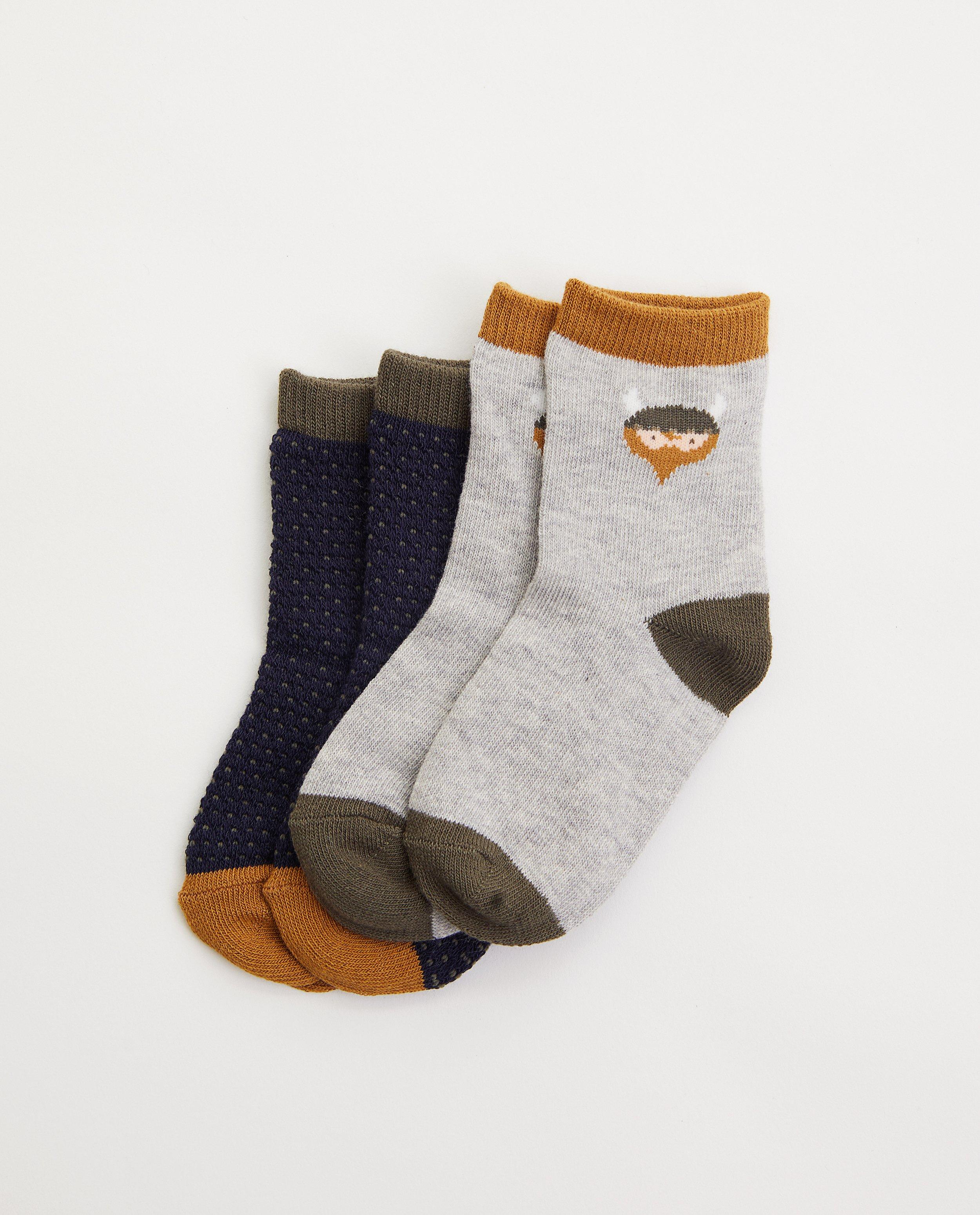 Set van 2 paar sokken - viking - met print - Cuddles and Smiles