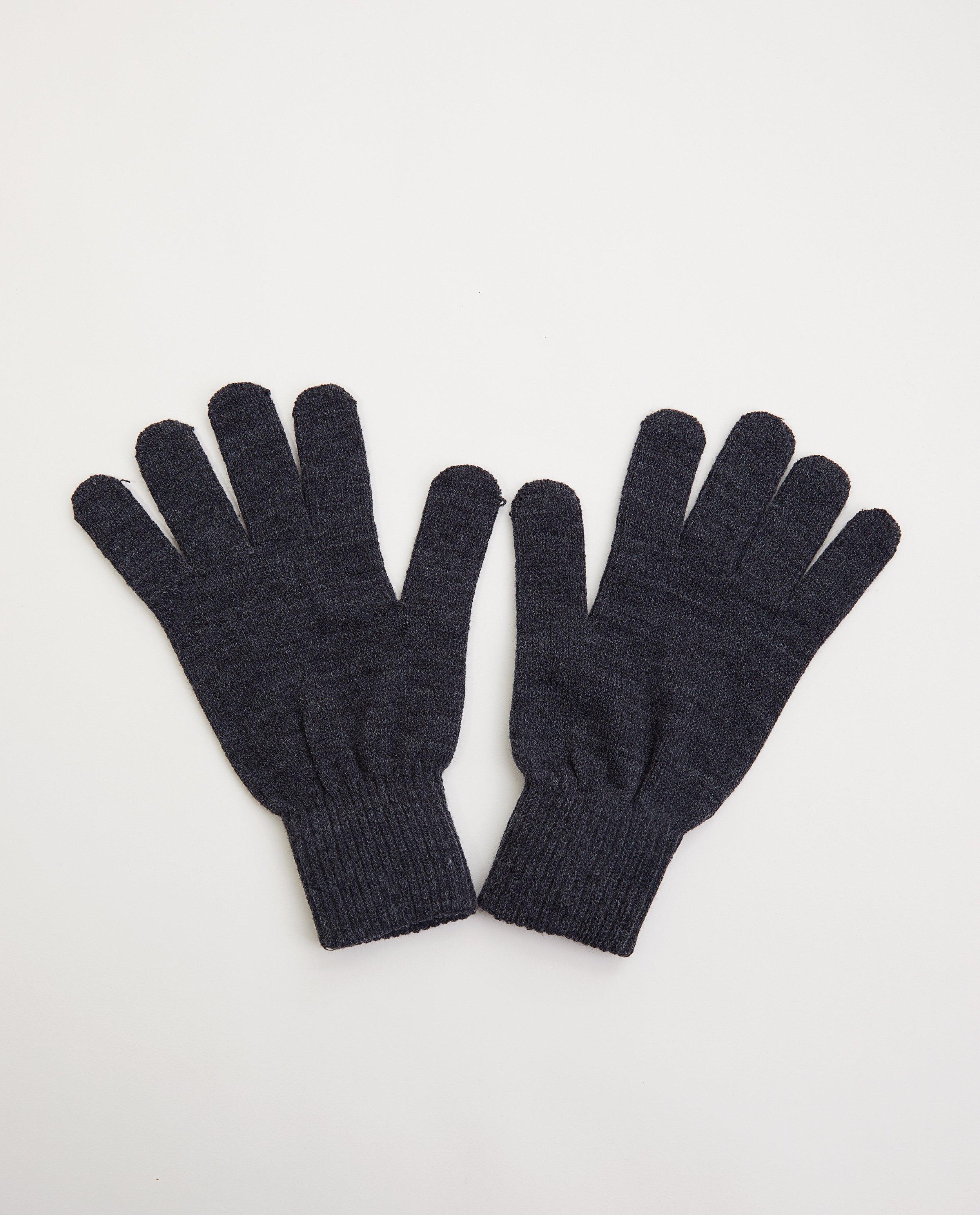 Gants gris - one size - fin tricot - JBC