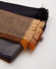 Breigoed - Donkerblauwe sjaal met motief