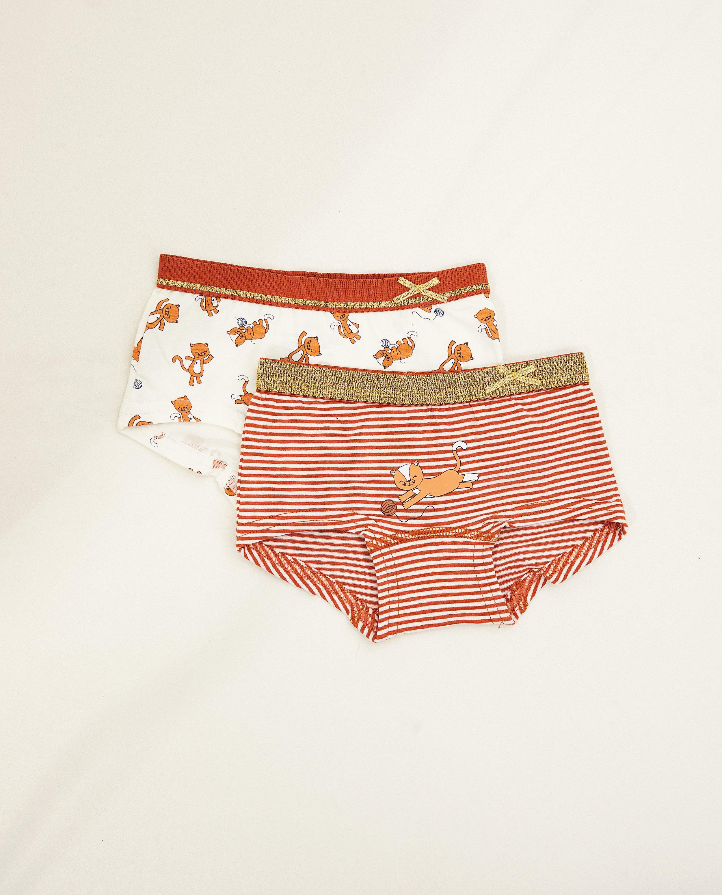 Lot de 2 slips - chat - basique - JBC