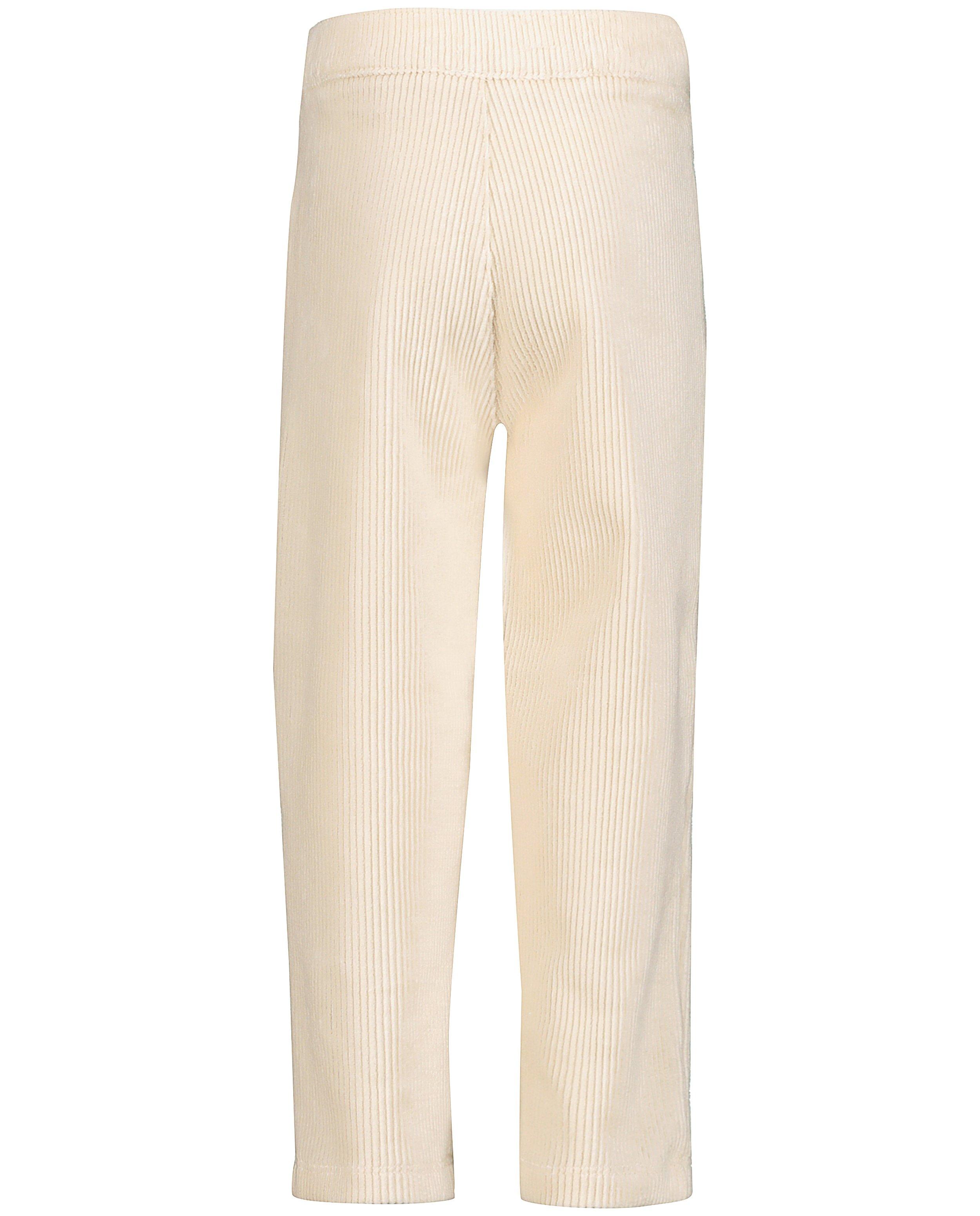 Broeken - Ecru broek van ribfluweel