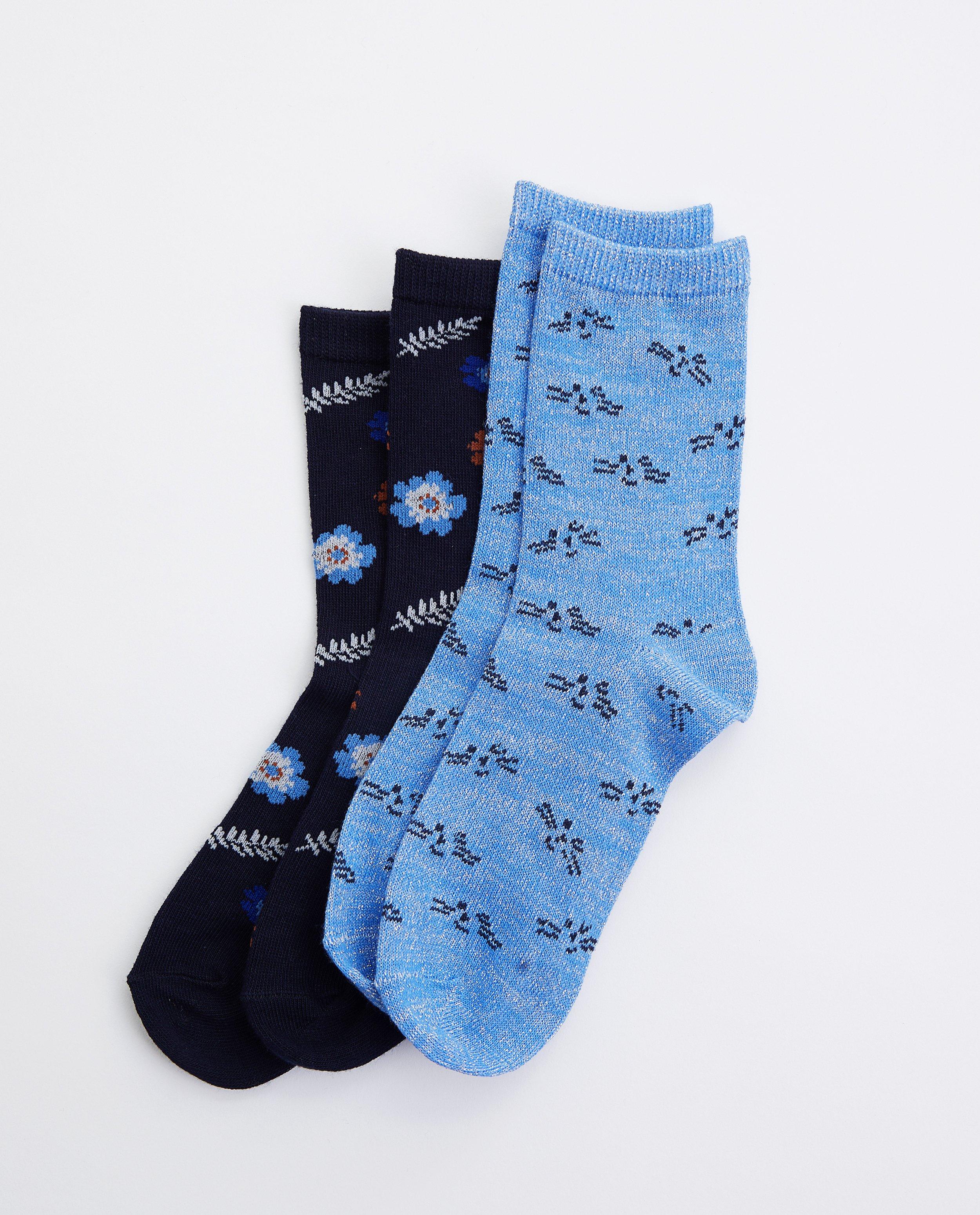 Lot de 2 paires de chaussettes avec imprimé - imprimé intégral - JBC