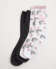 Set van 2 paar sokken - unicorn - met print - JBC