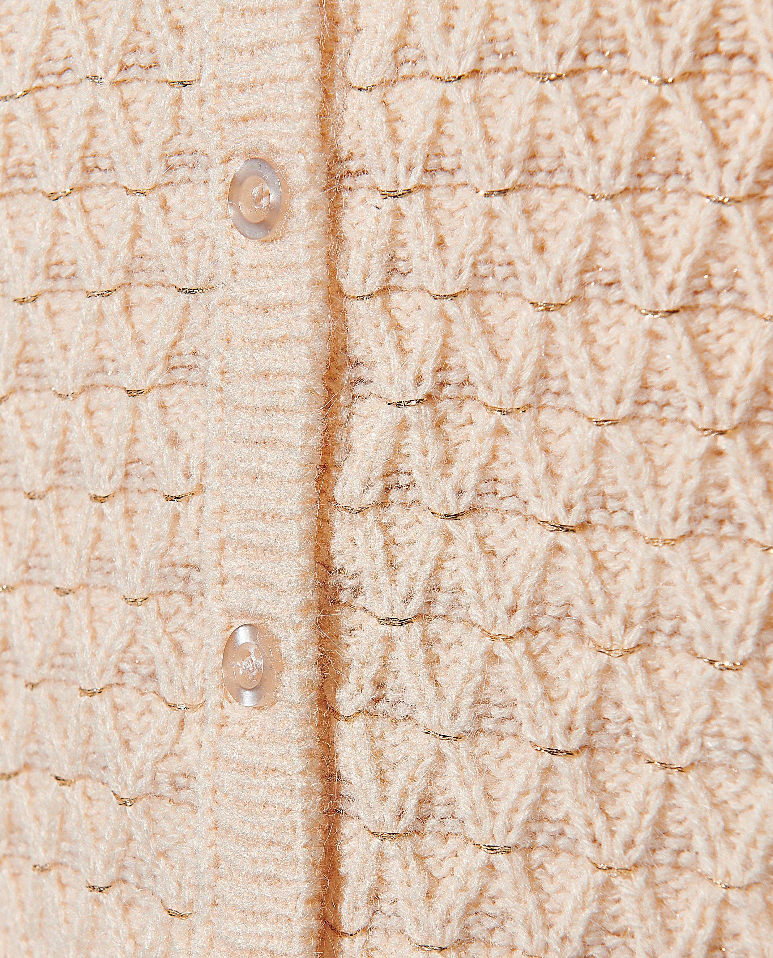 Cardigans - Gebreide cardigan met metaaldraad