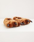 Pantoufles brunes - ours - avec griffes - JBC